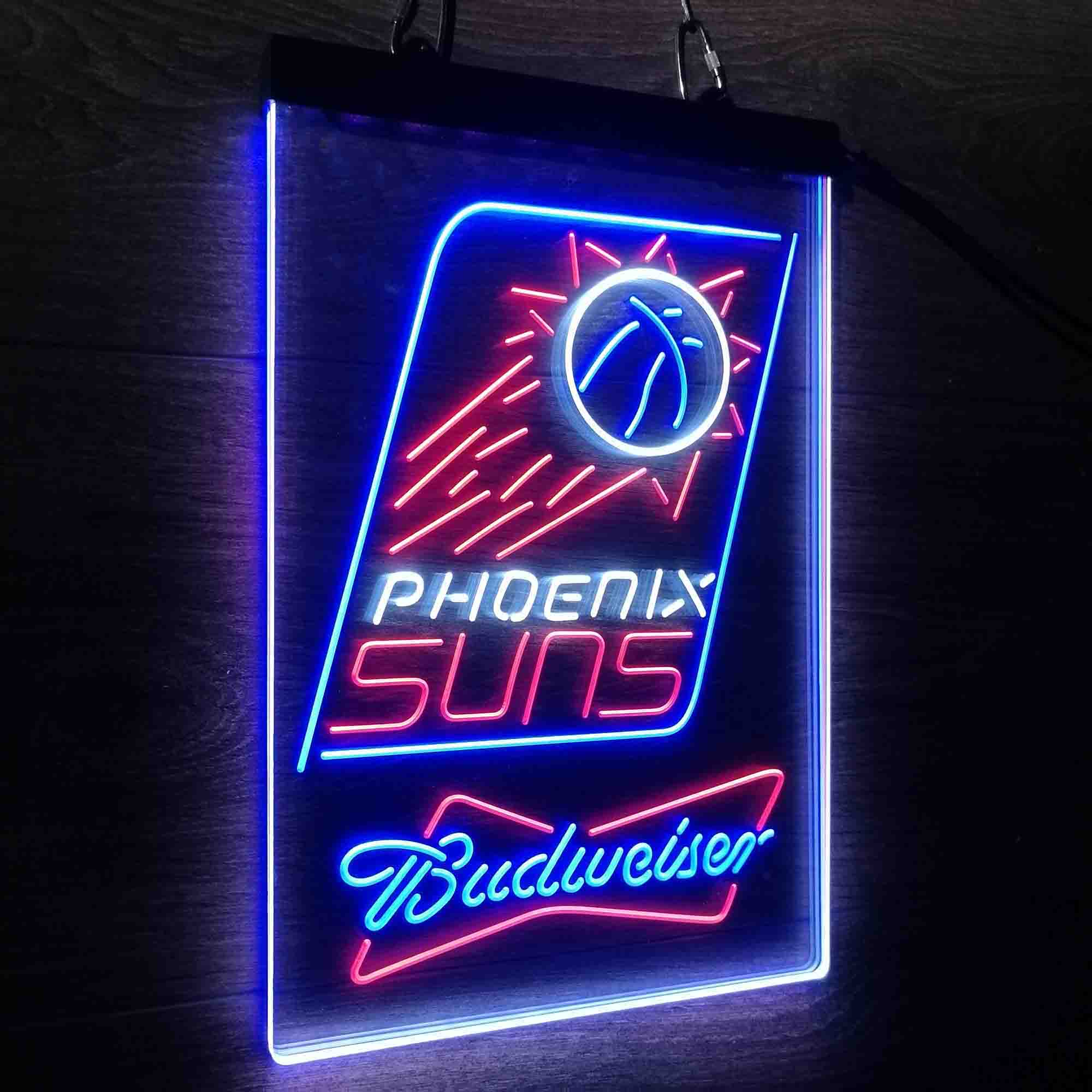 Phoenix Suns Nba Budweiser Neon 3-Color LED Sign