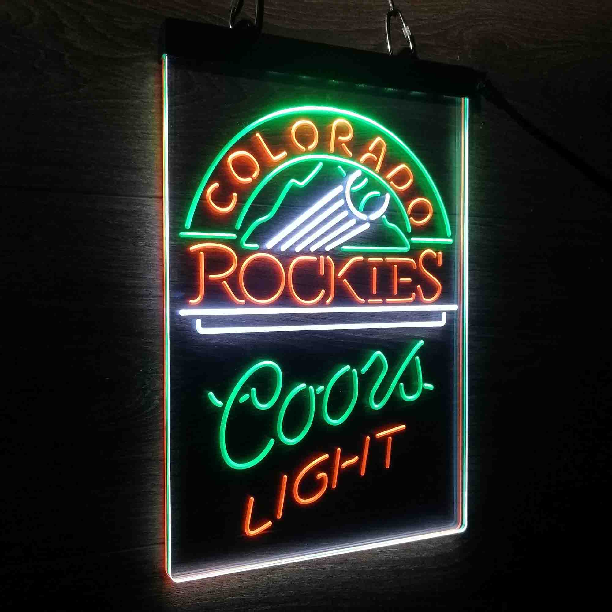 Coors Colorado Rockies Coors Light Led New Sign | LED LAB CAVE