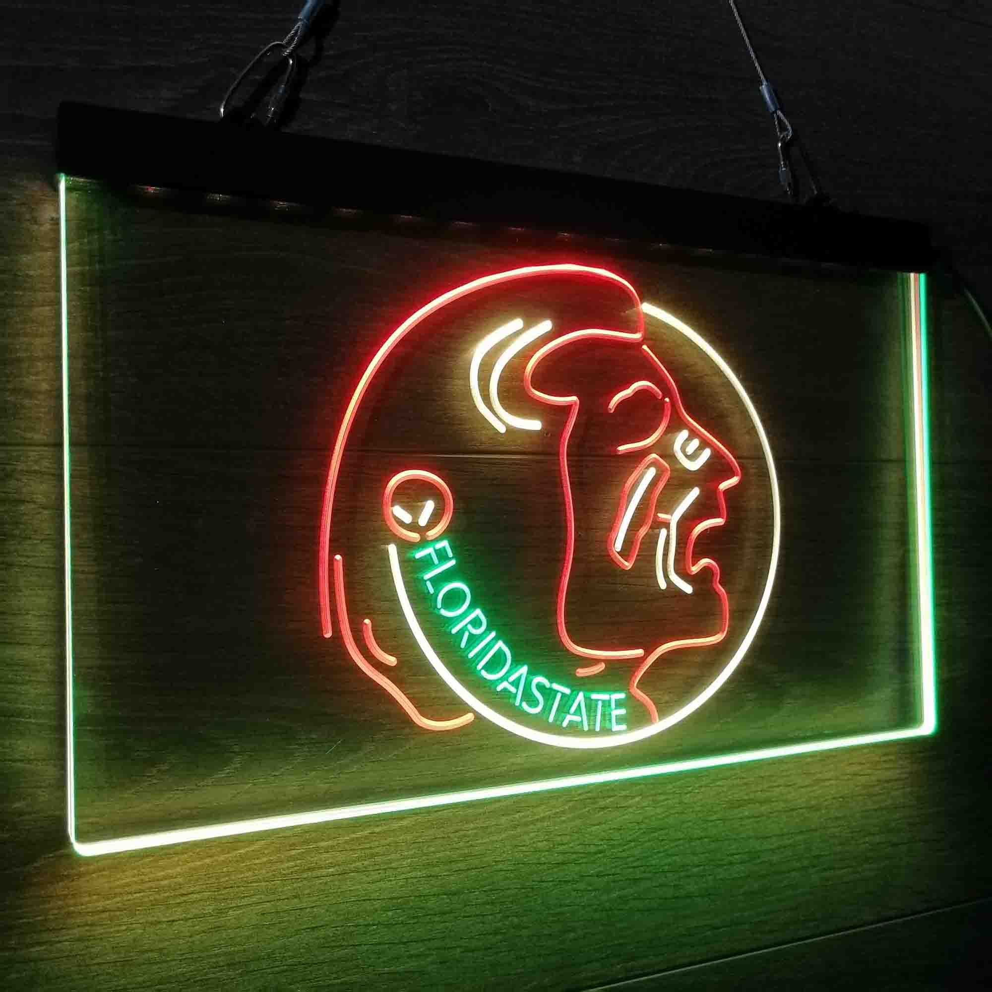 Football Florida State Seminoles Sport Neon 3-Color LED Sign