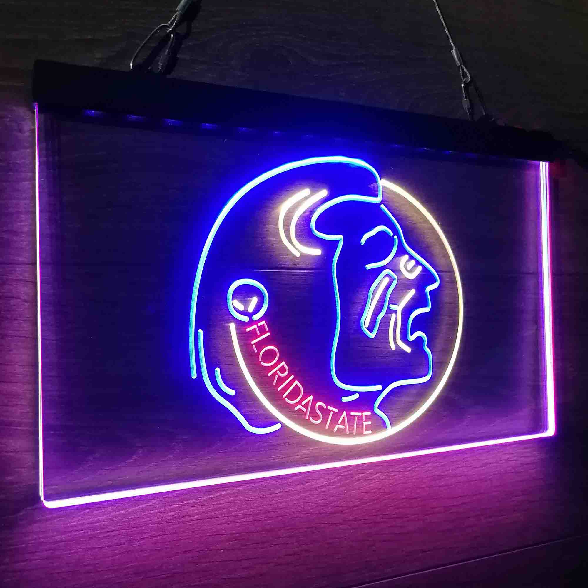 Football Florida State Seminoles Sport Neon 3-Color LED Sign