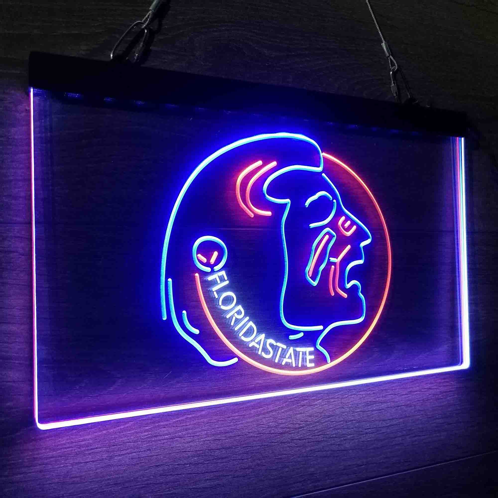 Football Florida State Seminoles Sport Neon 3-Color LED Sign