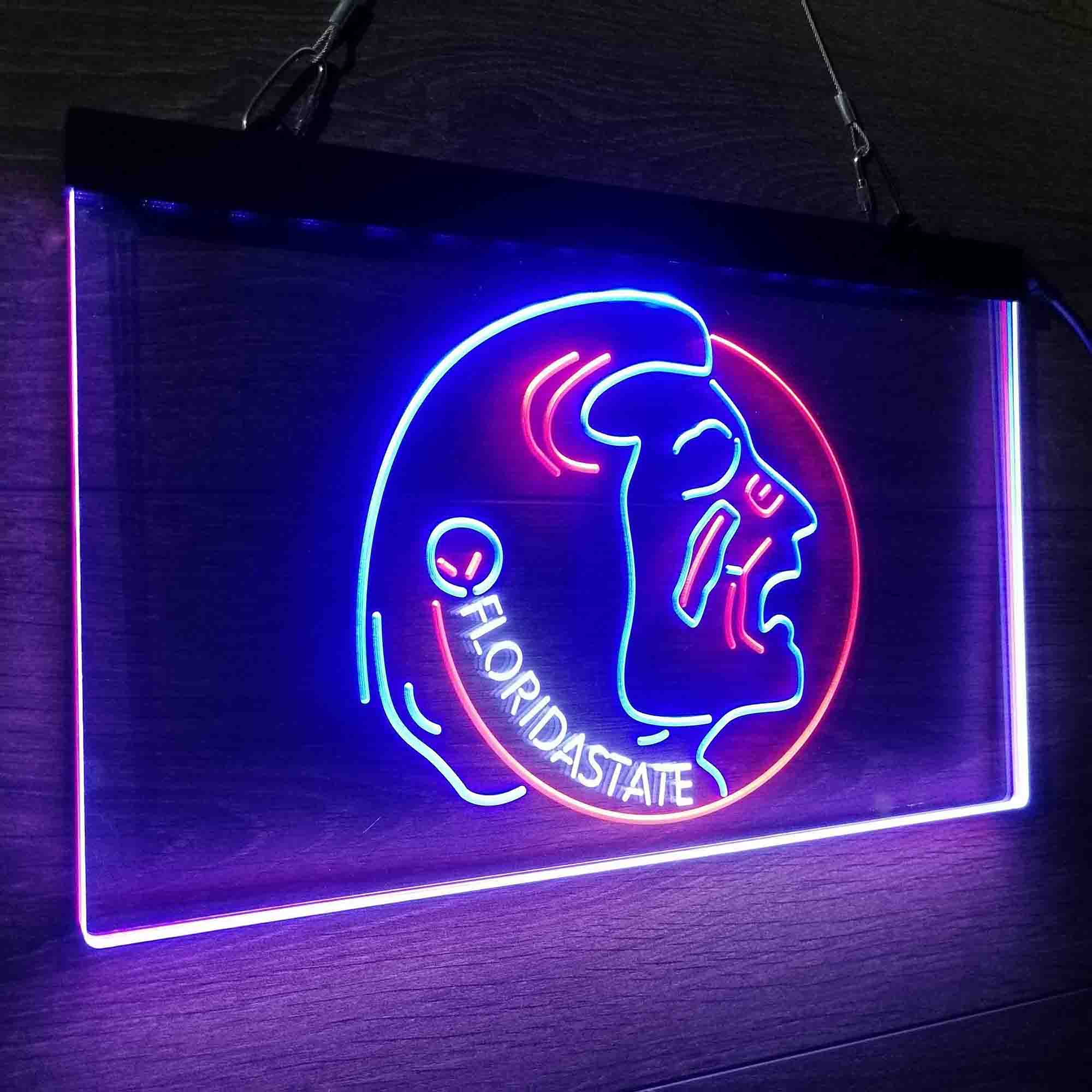 Football Florida State Seminoles Sport Neon 3-Color LED Sign