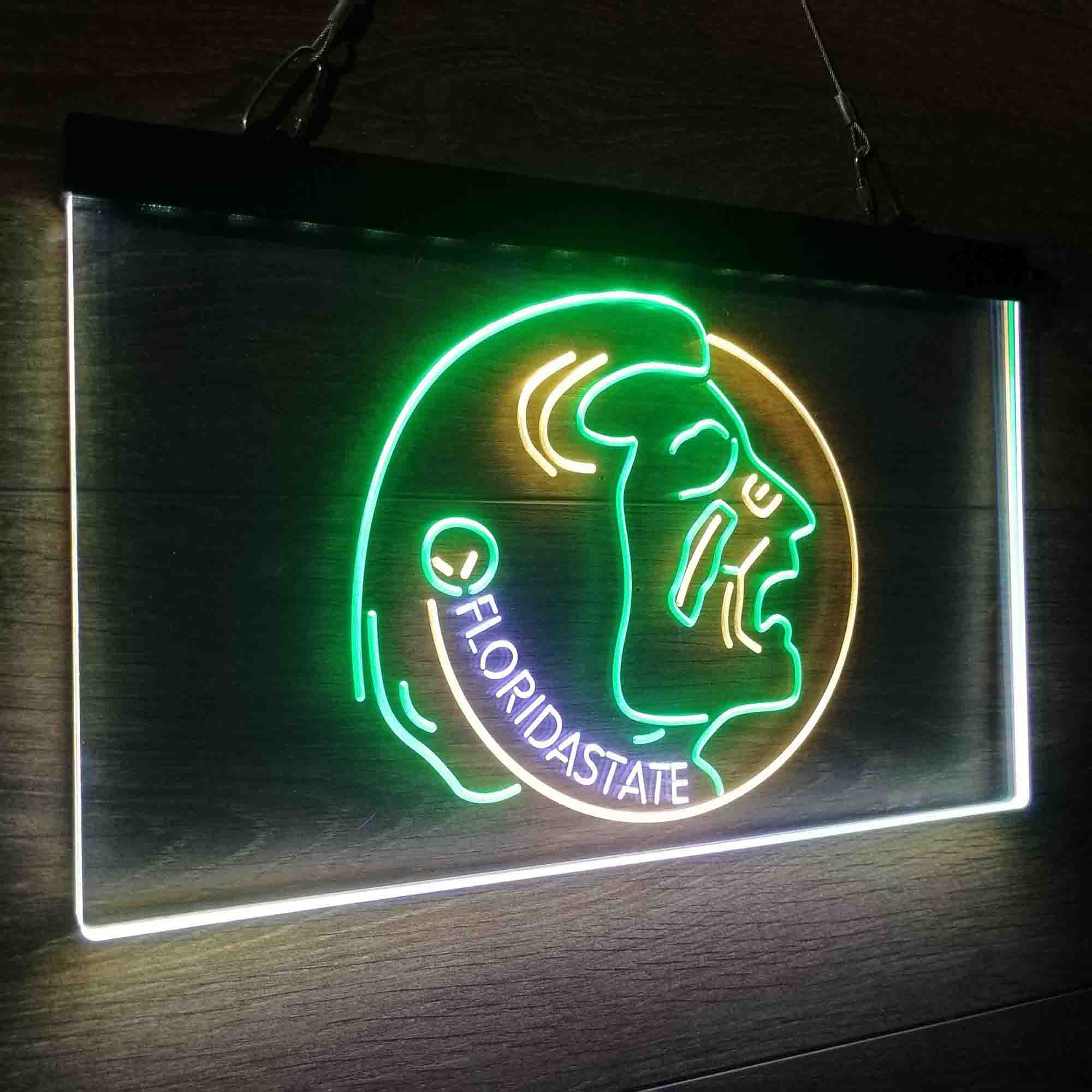 Football Florida State Seminoles Sport Neon 3-Color LED Sign