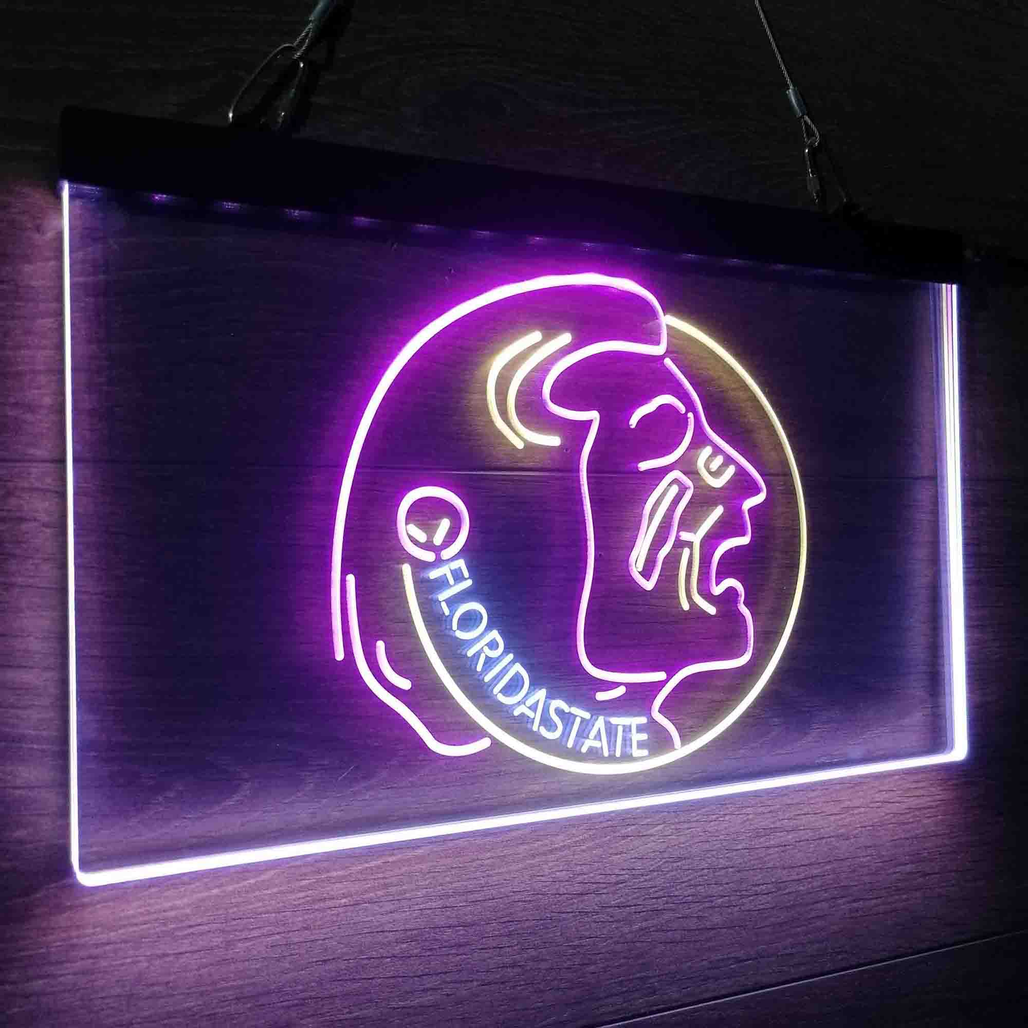 Football Florida State Seminoles Sport Neon 3-Color LED Sign