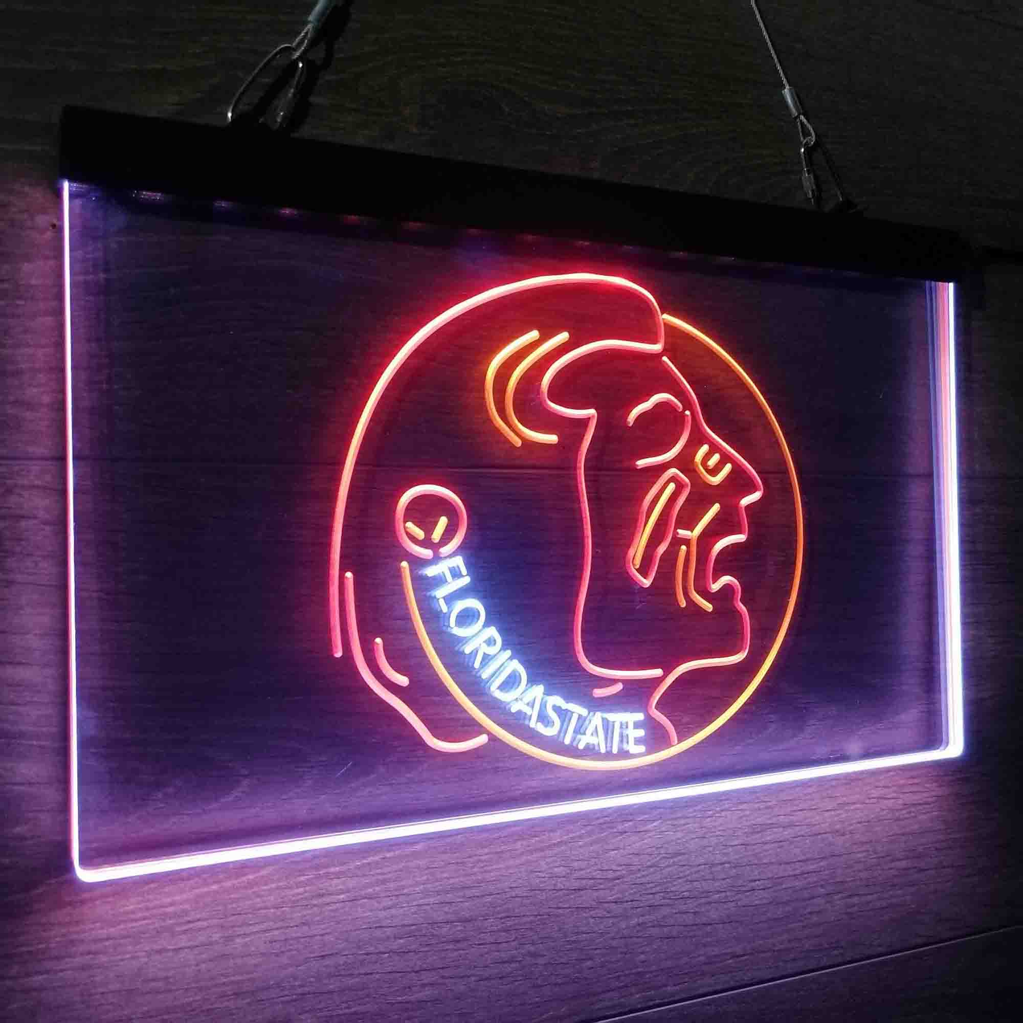 Football Florida State Seminoles Sport Neon 3-Color LED Sign