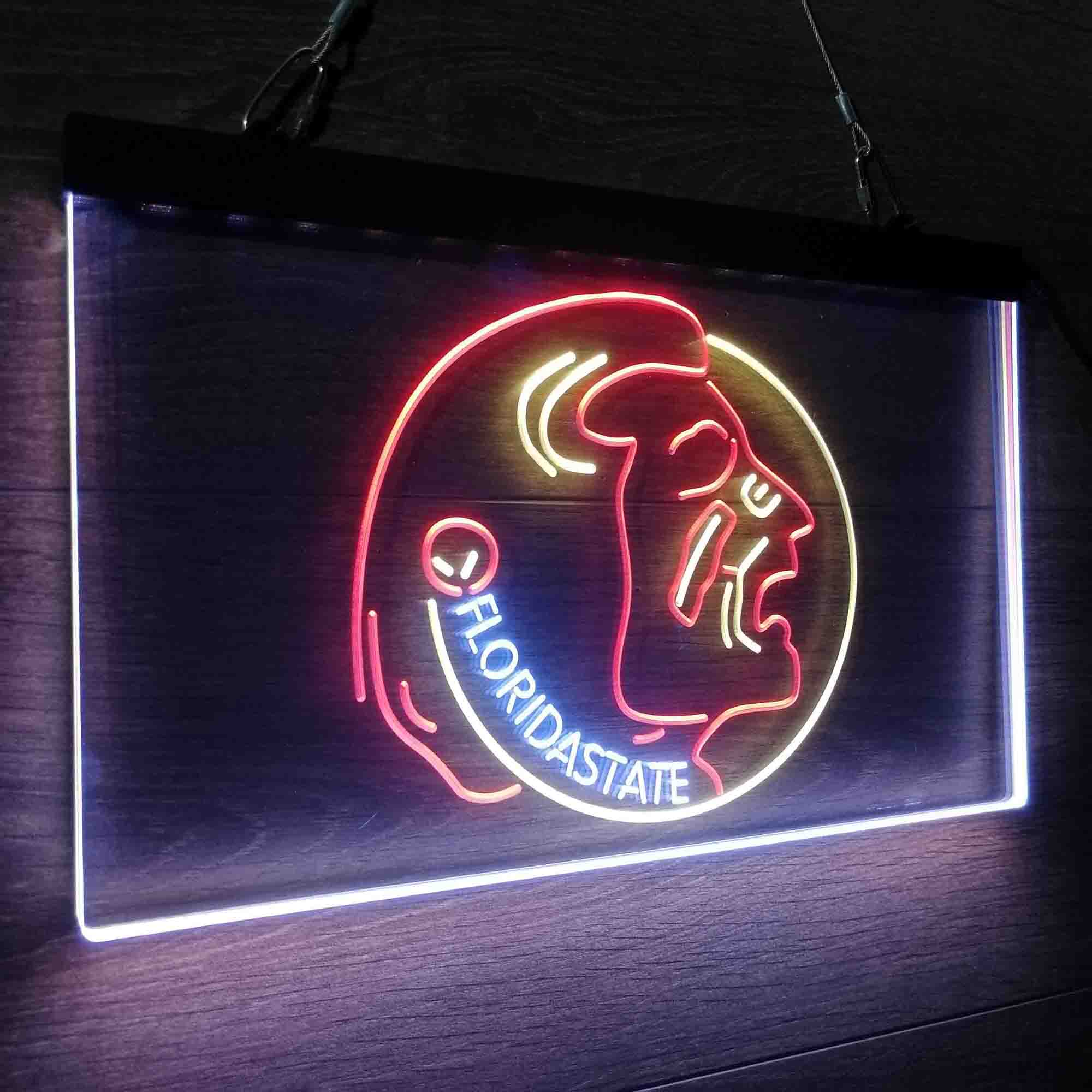 Football Florida State Seminoles Sport Neon 3-Color LED Sign