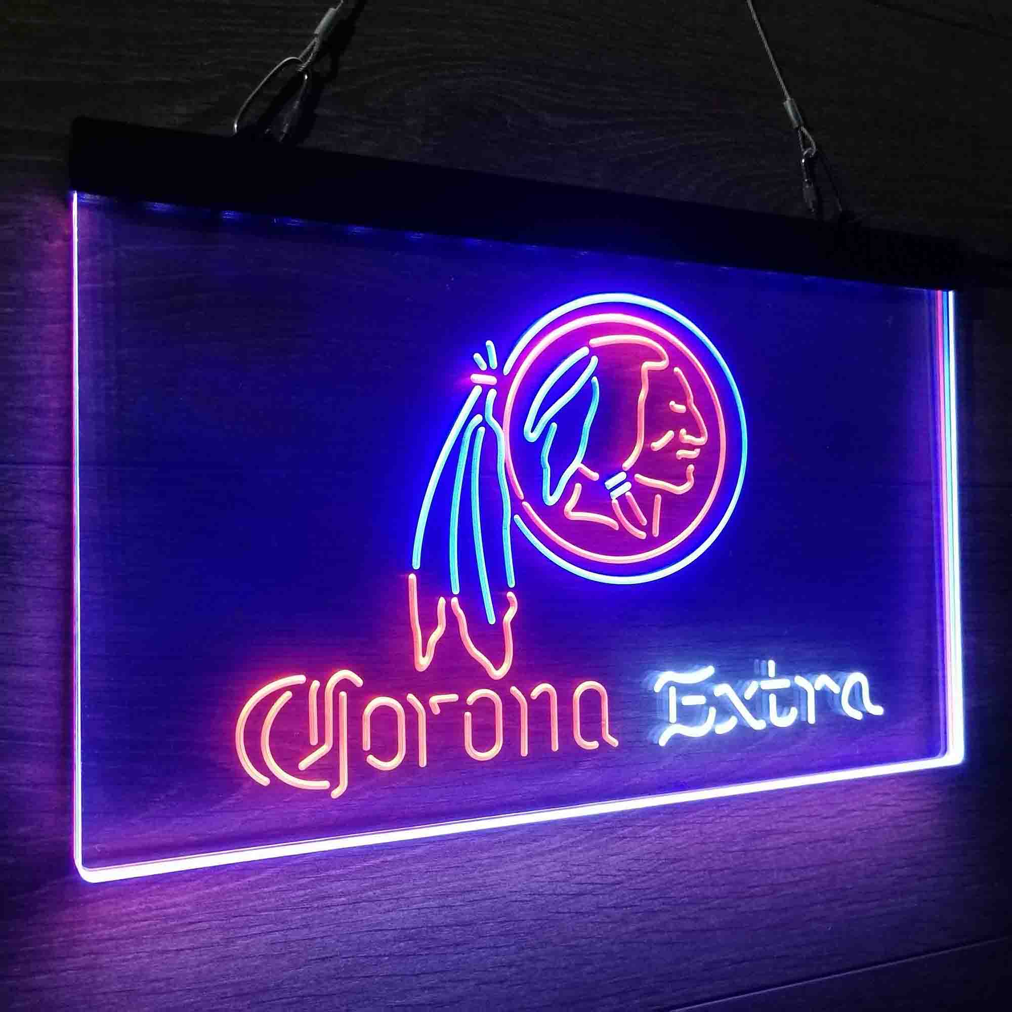 Corona Extra Bar Washington Est. 1932 Neon 3-Color LED Sign