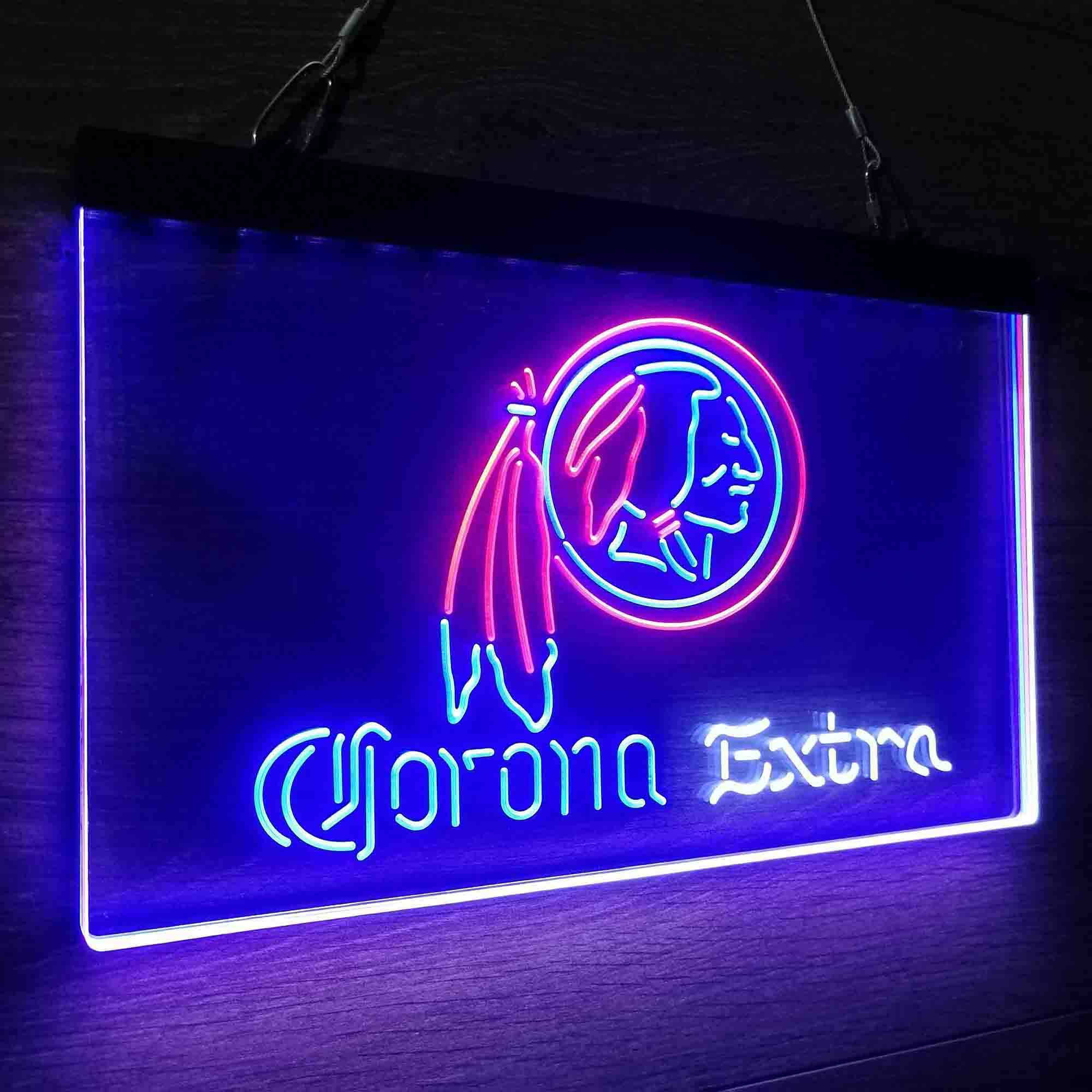 Corona Extra Bar Washington Est. 1932 Neon 3-Color LED Sign