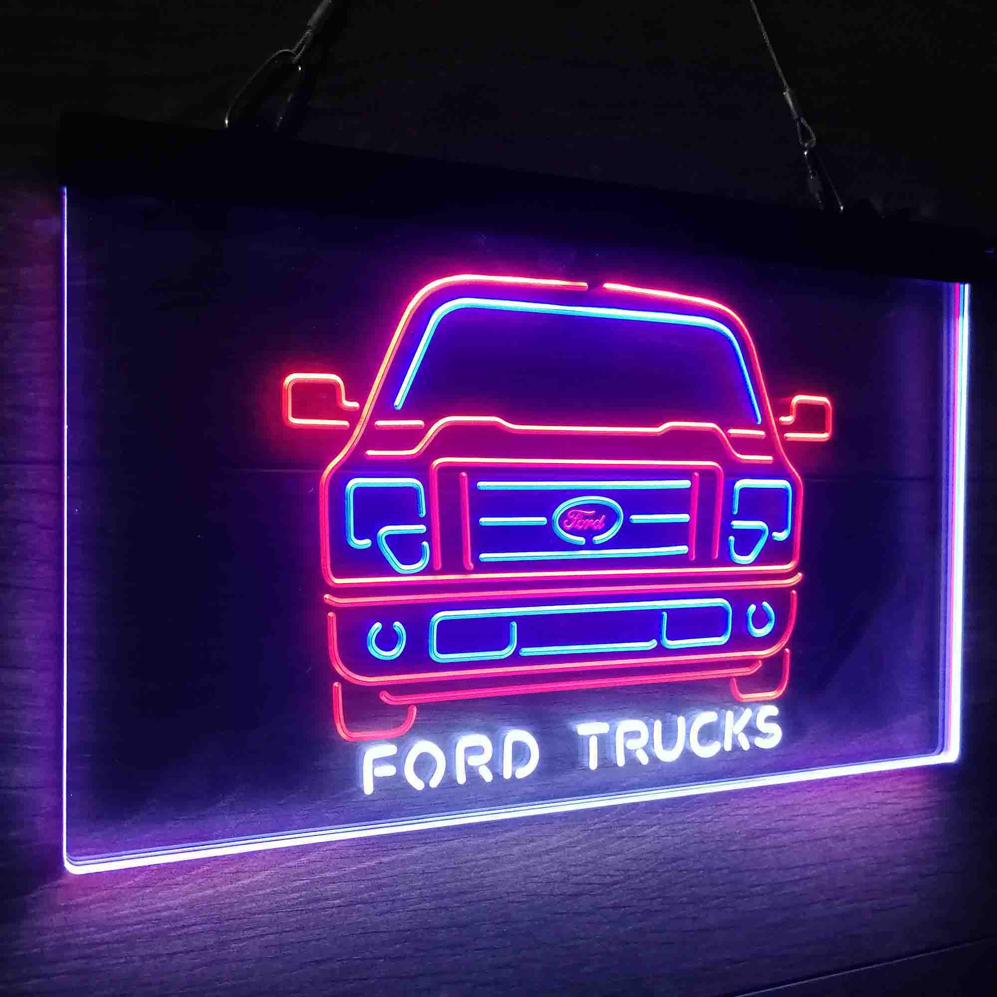 Ford Truck Neon 3-Color LED Sign