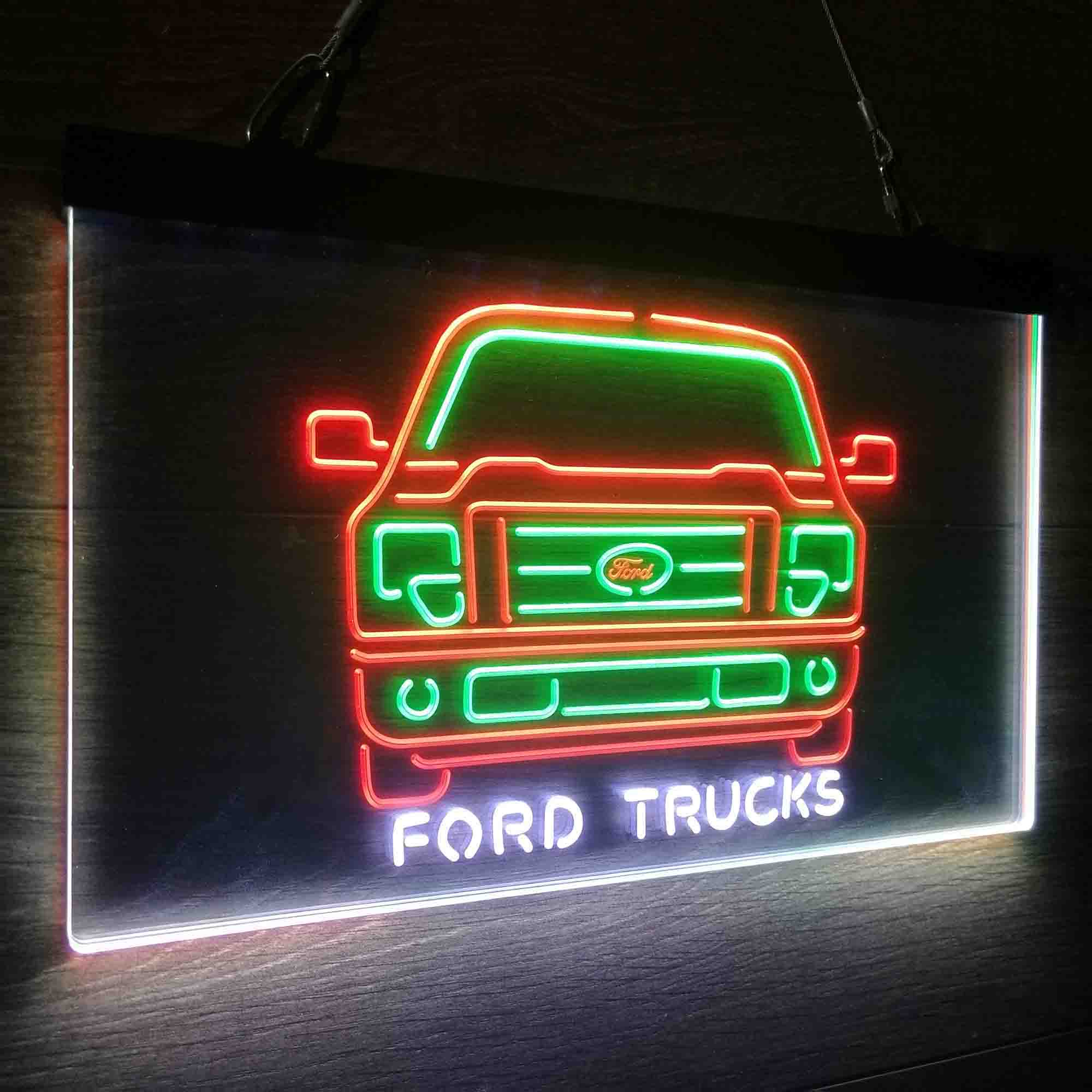 Ford Truck Neon 3-Color LED Sign