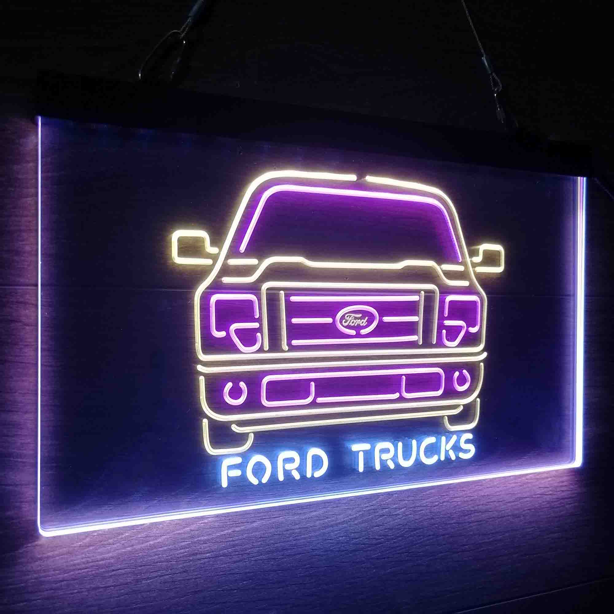 Ford Truck Neon 3-Color LED Sign