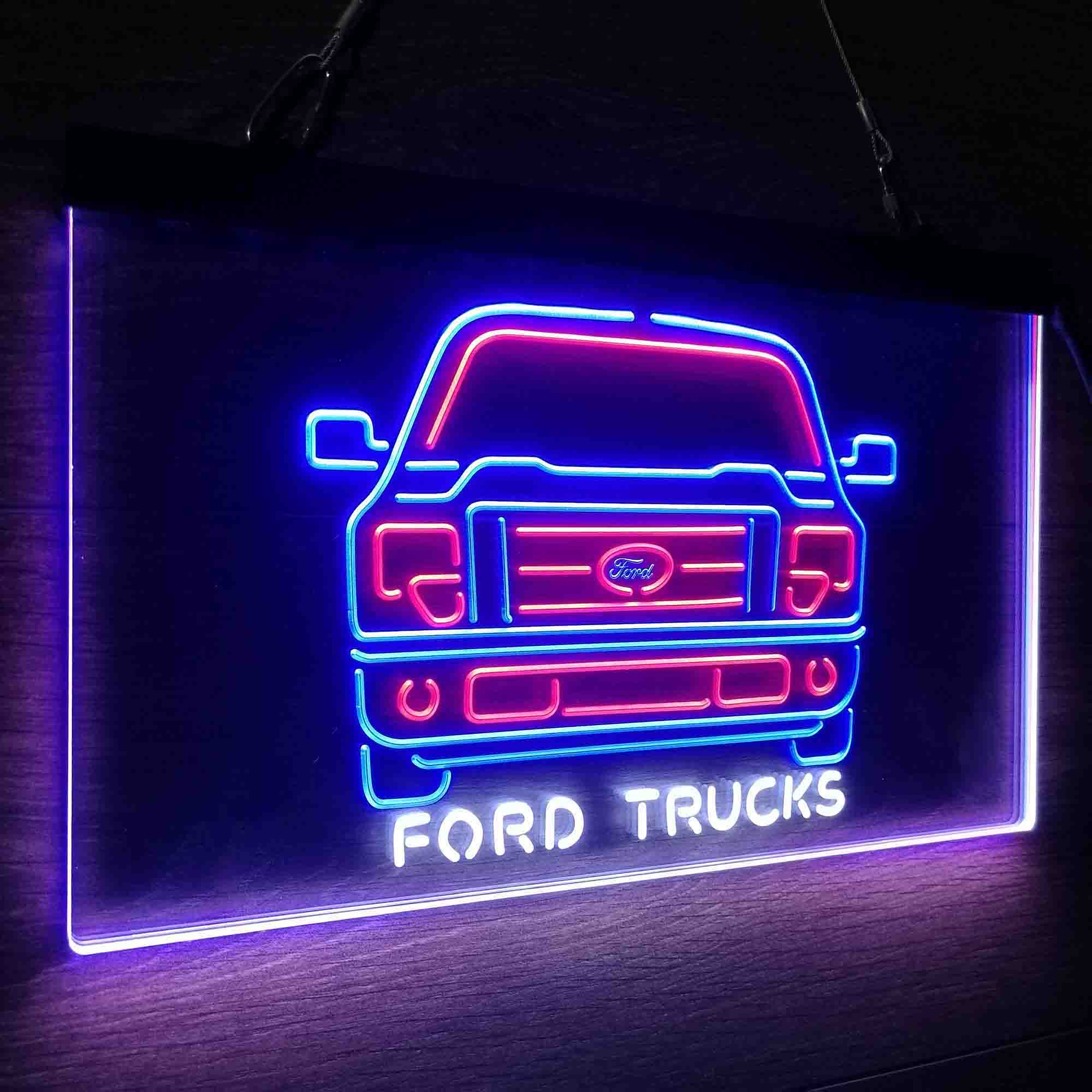 Ford Truck Neon 3-Color LED Sign