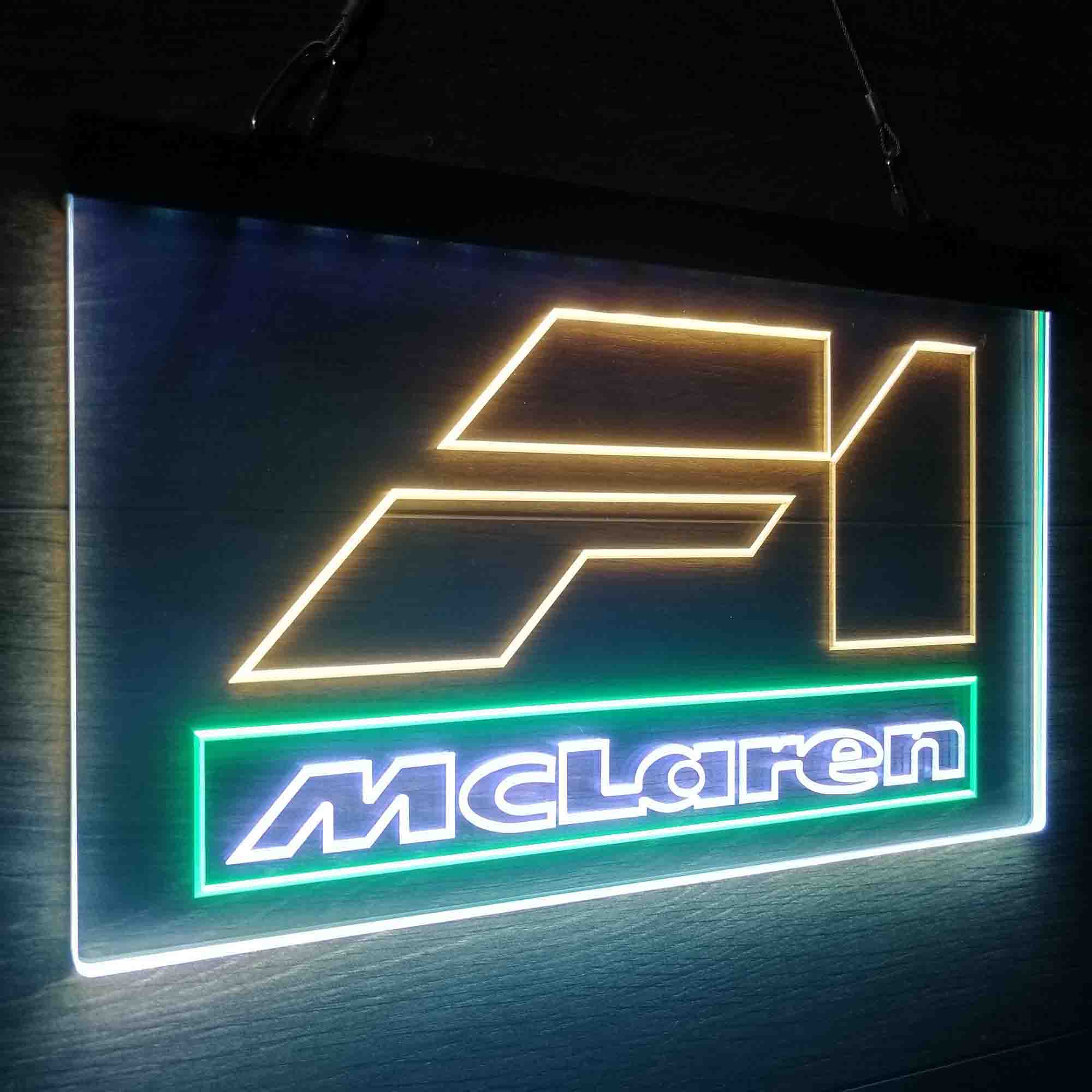 Mclaren F1 Car Neon 3-Color LED Sign