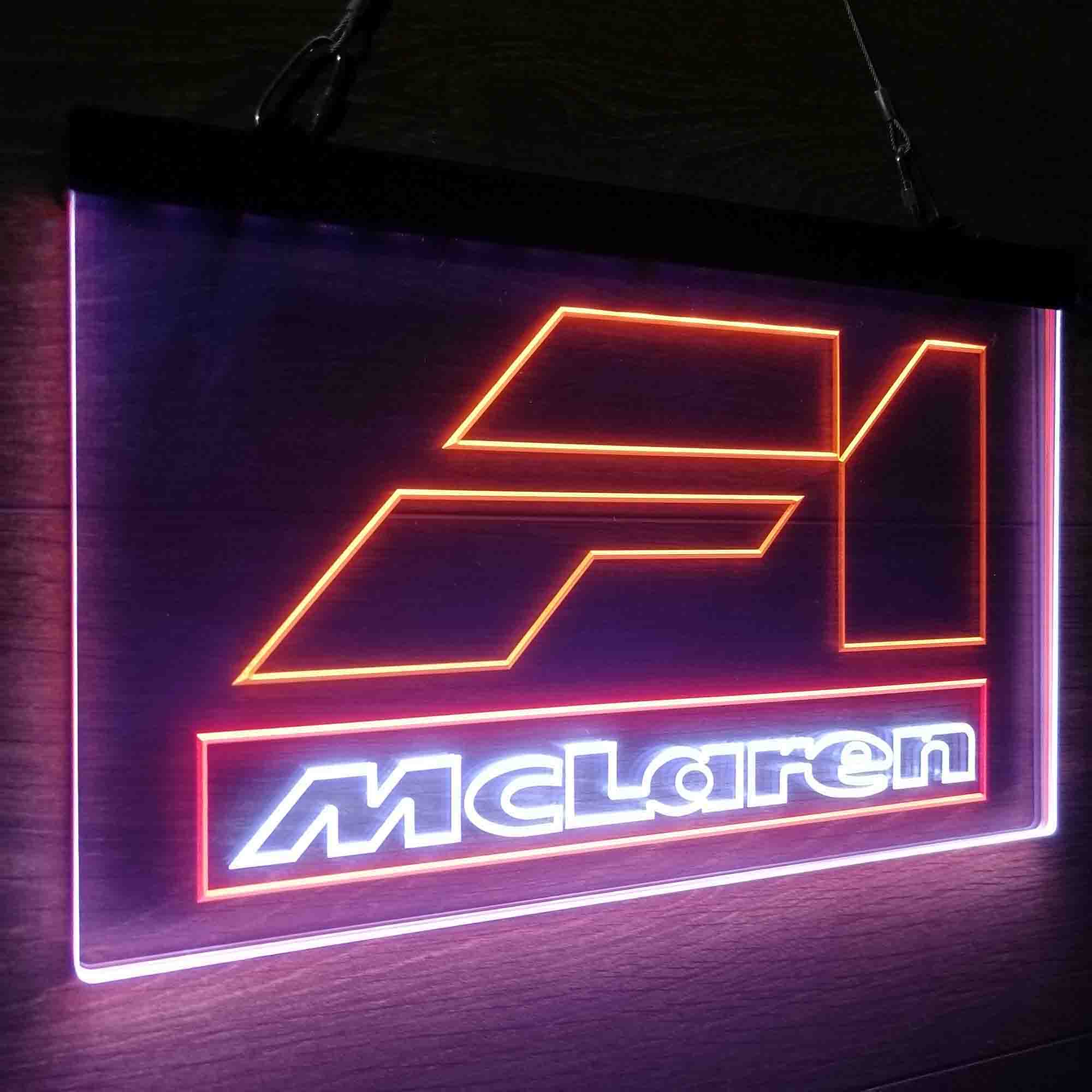 Mclaren F1 Car Neon 3-Color LED Sign