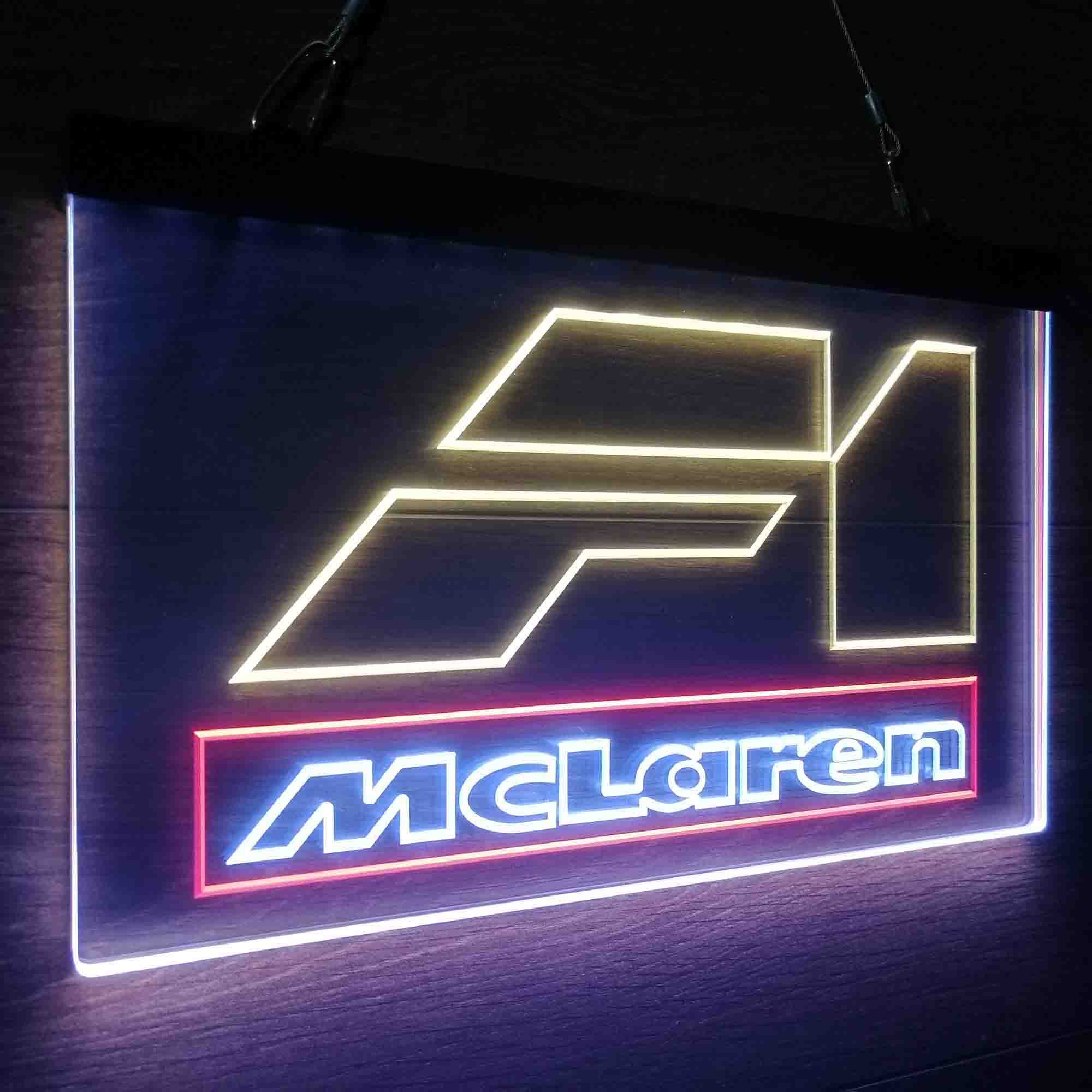 Mclaren F1 Car Neon 3-Color LED Sign