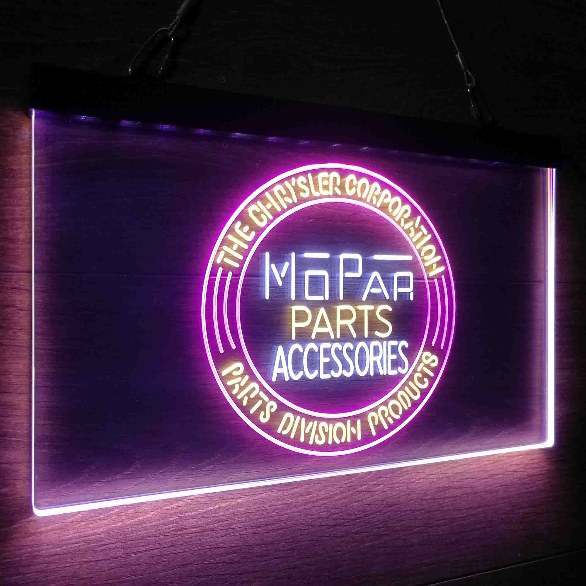 Mopar Parts Neon 3-Color LED Sign
