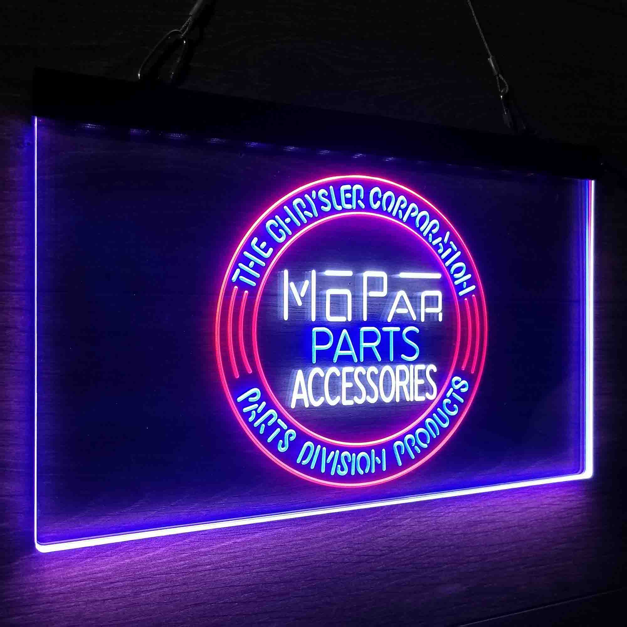 Mopar Parts Neon 3-Color LED Sign