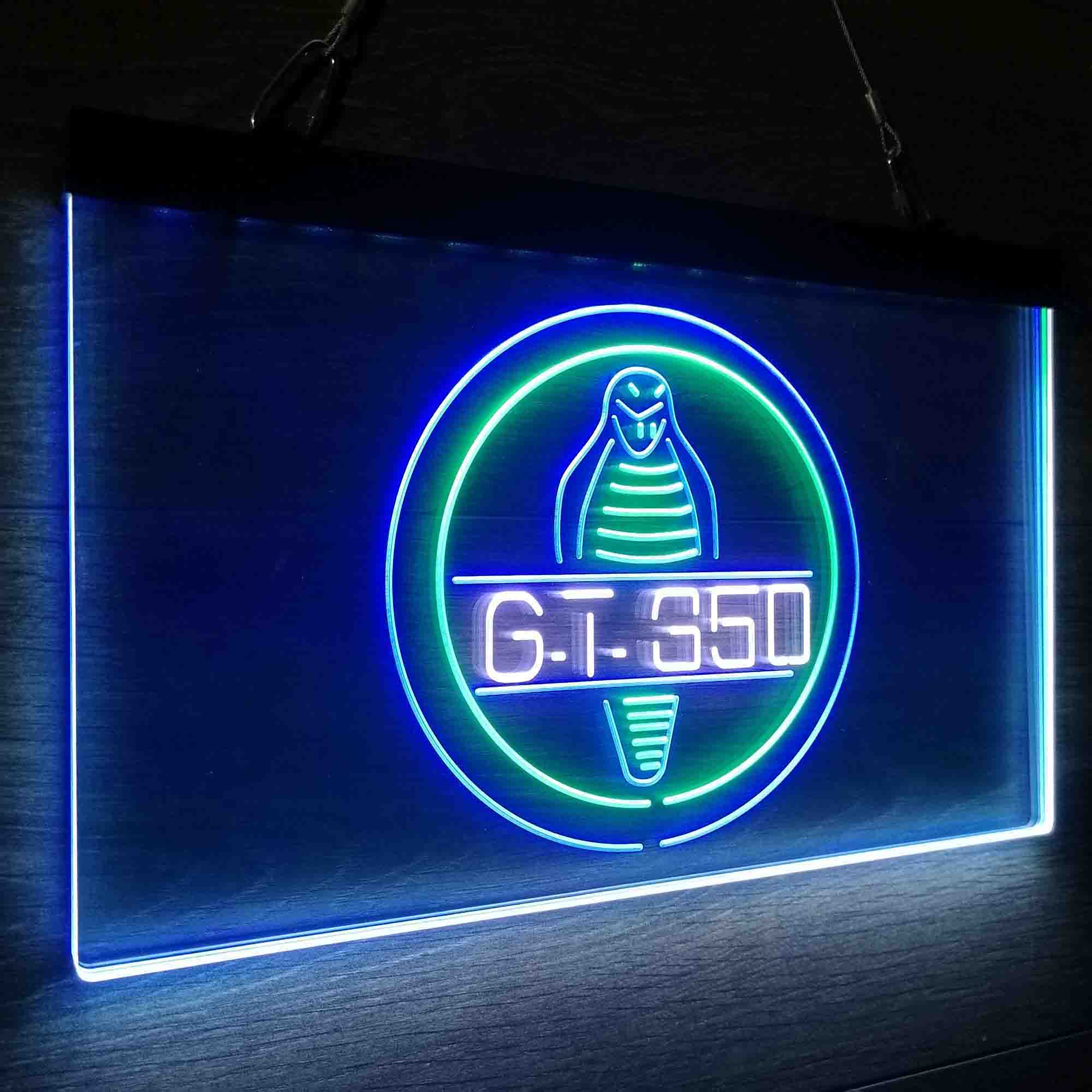 GT350 Cobra Car Neon 3-Color LED Sign