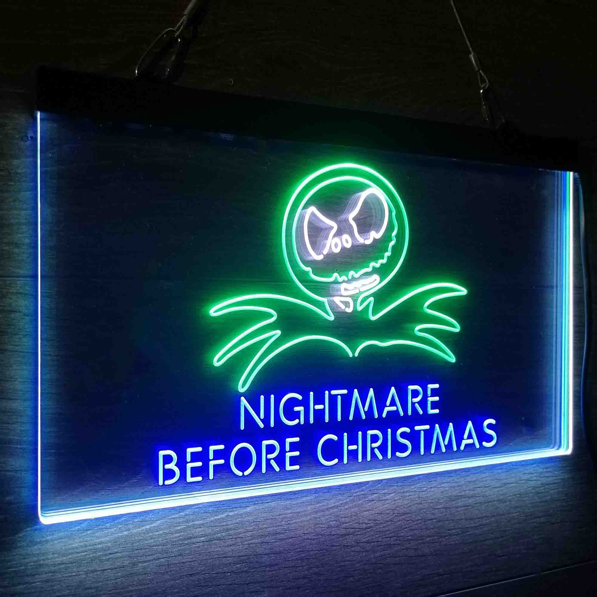 Nightmare Before Christmas Neon 3-Color LED Sign