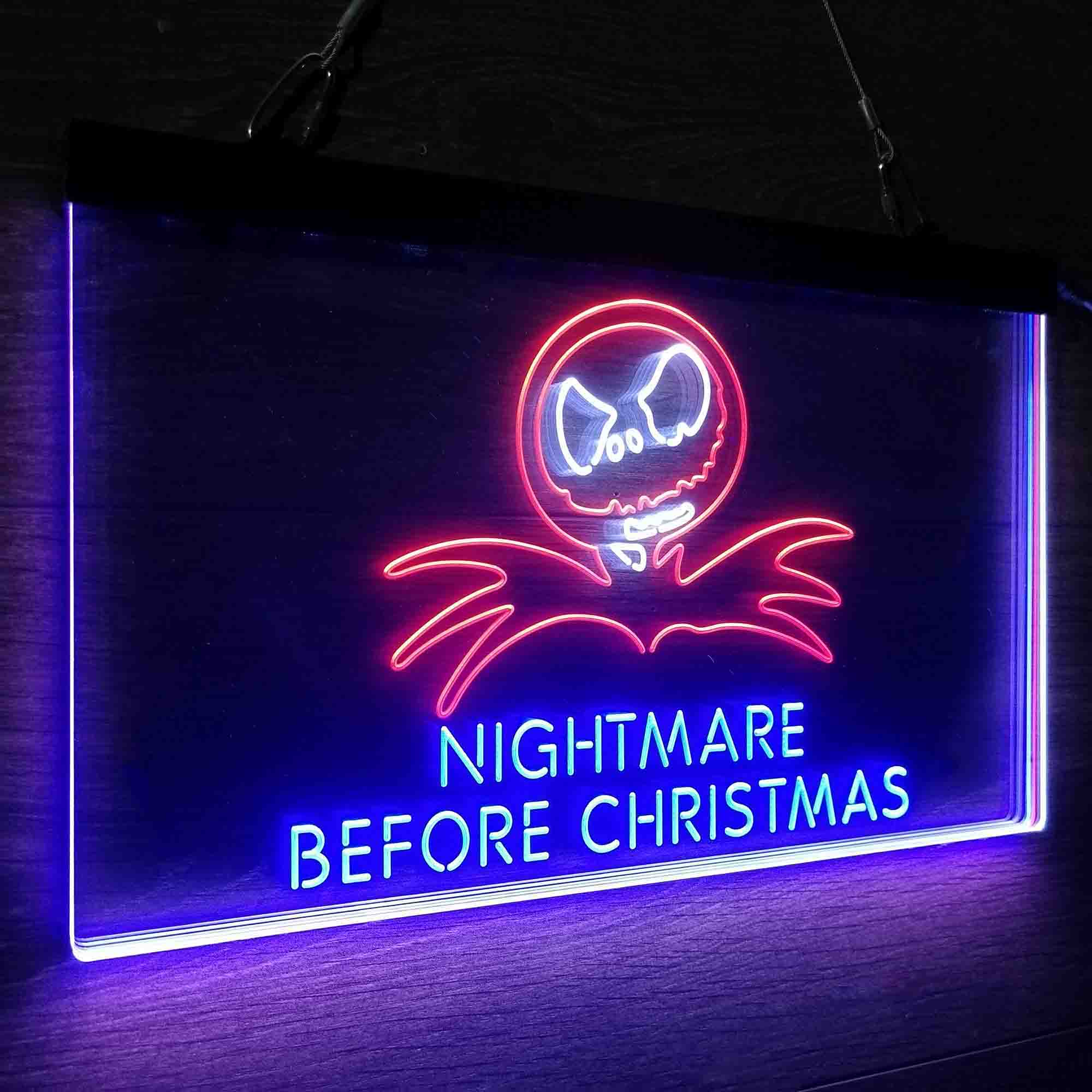 Nightmare Before Christmas Neon 3-Color LED Sign