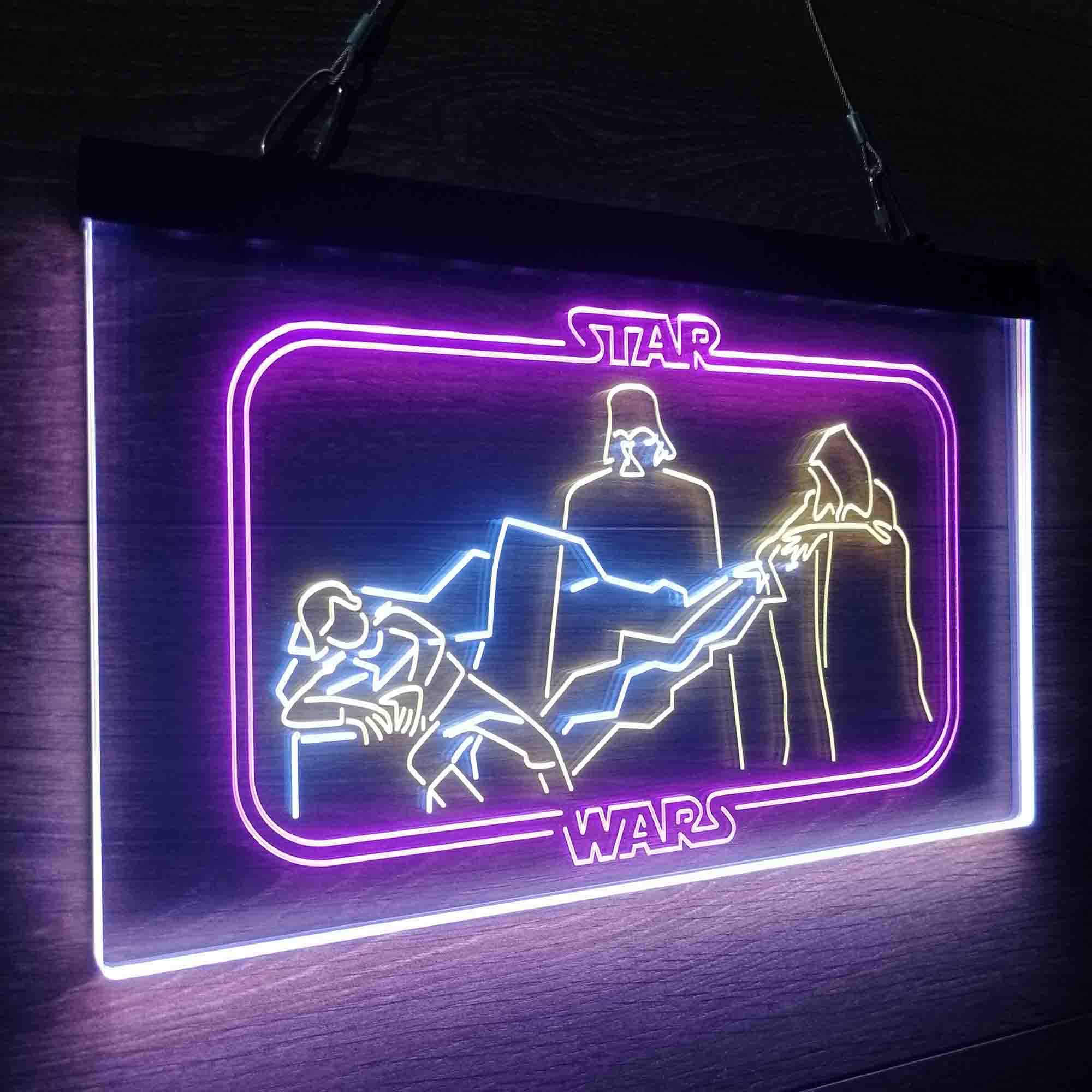 Darth Vader Star Wars Room Neon 3-Color LED Sign