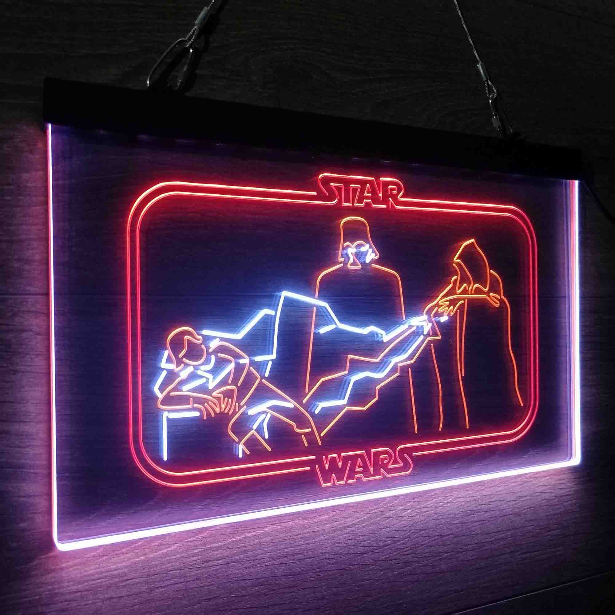 Darth Vader Star Wars Room Neon 3-Color LED Sign