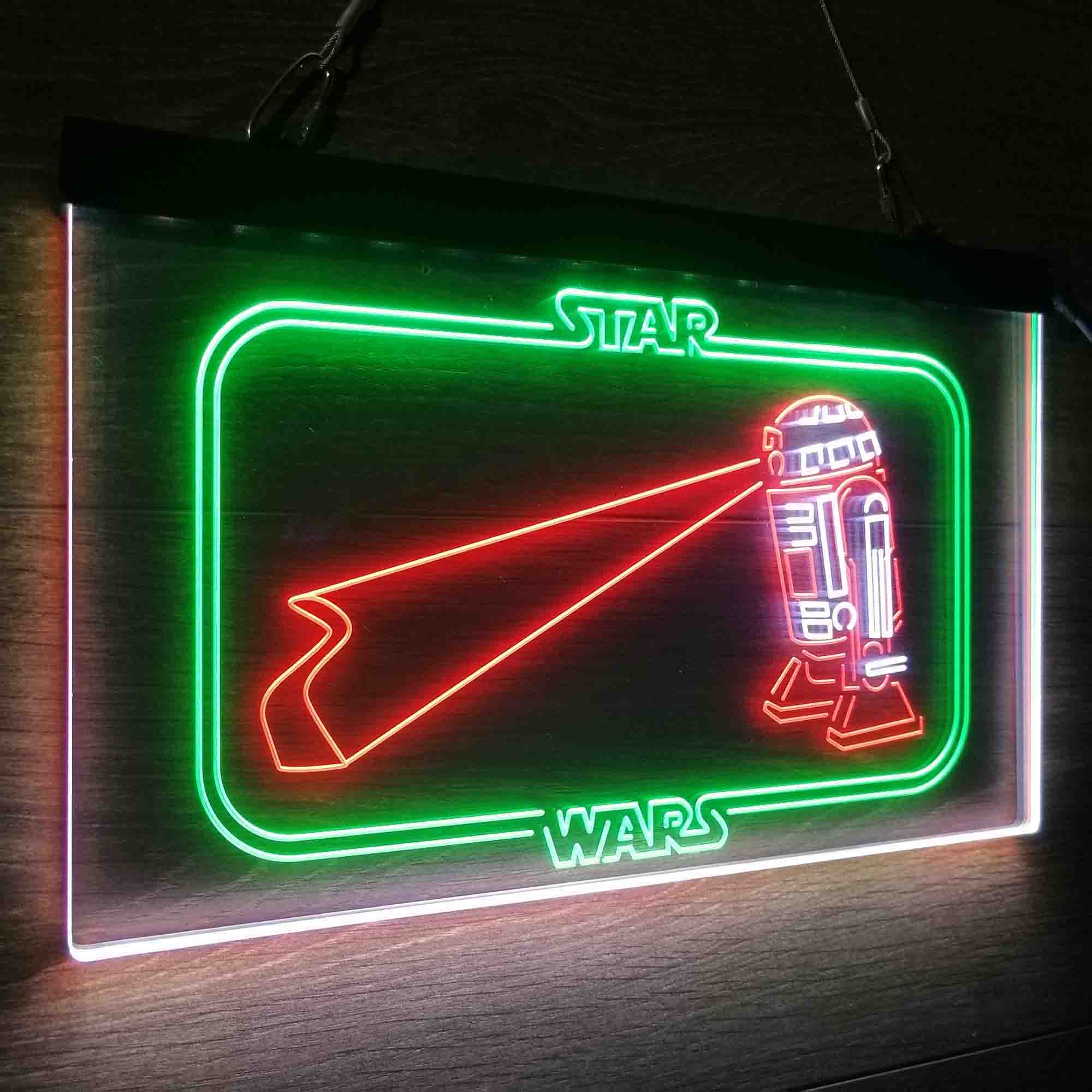 R2C2 Star Wars Room Neon 3-Color LED Sign