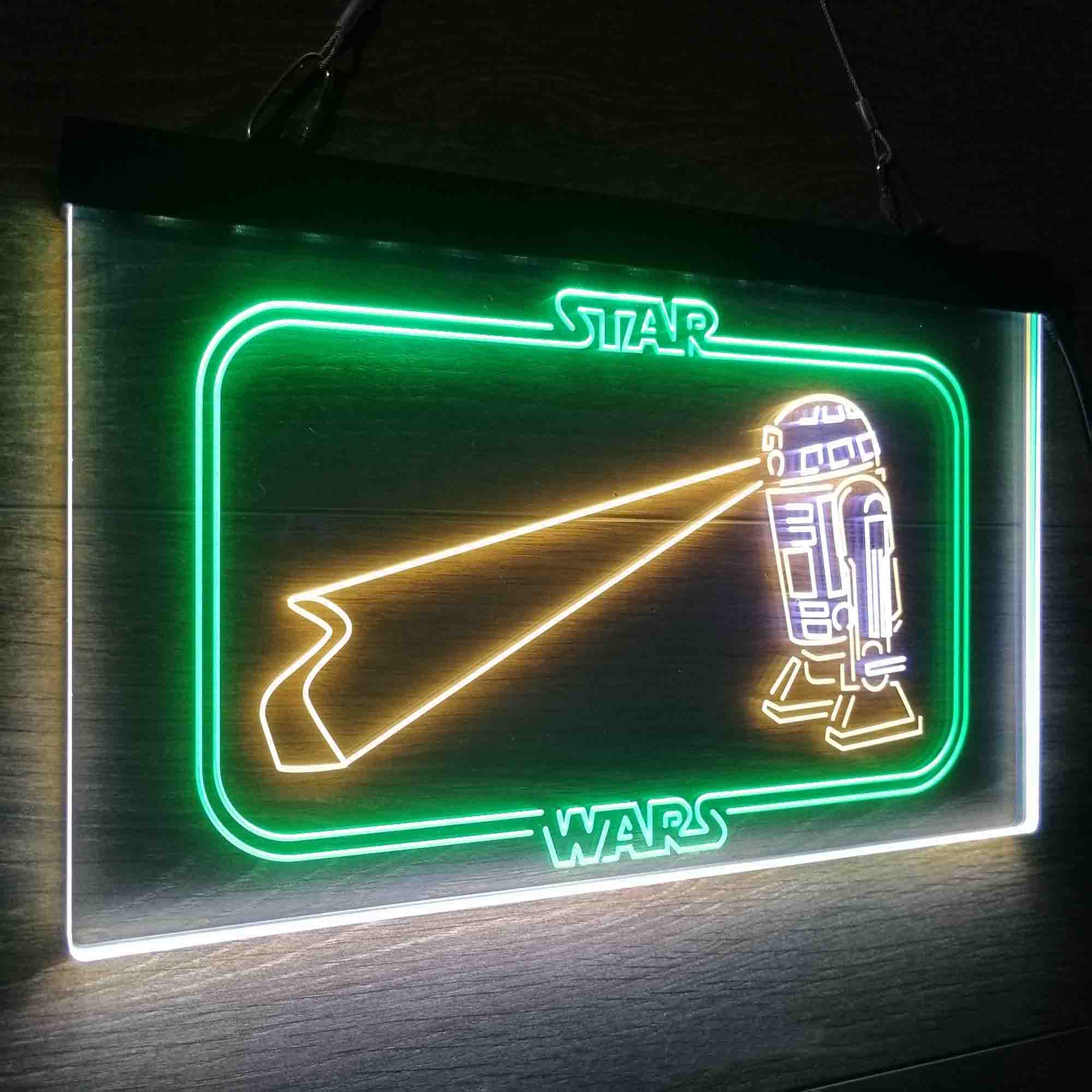 R2C2 Star Wars Room Neon 3-Color LED Sign