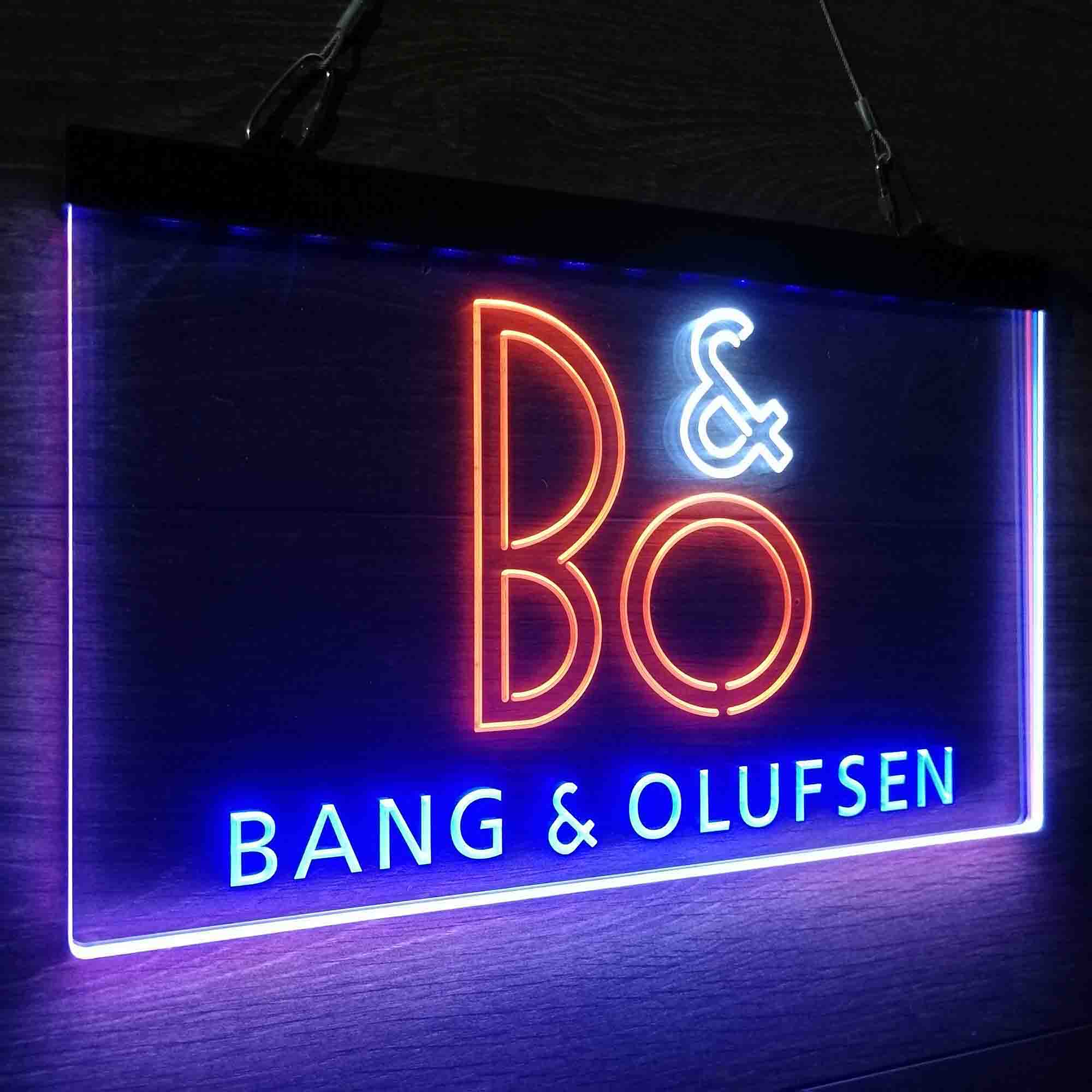 B&O Bang & Olufsen Neon 3-Color LED Sign