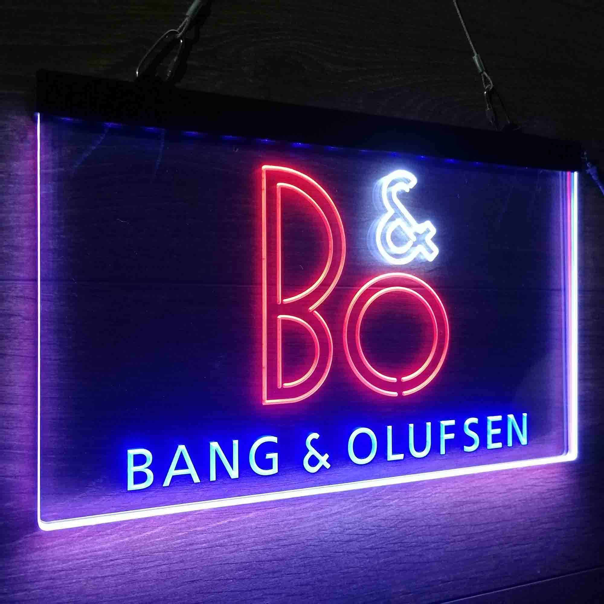 B&O Bang & Olufsen Neon 3-Color LED Sign