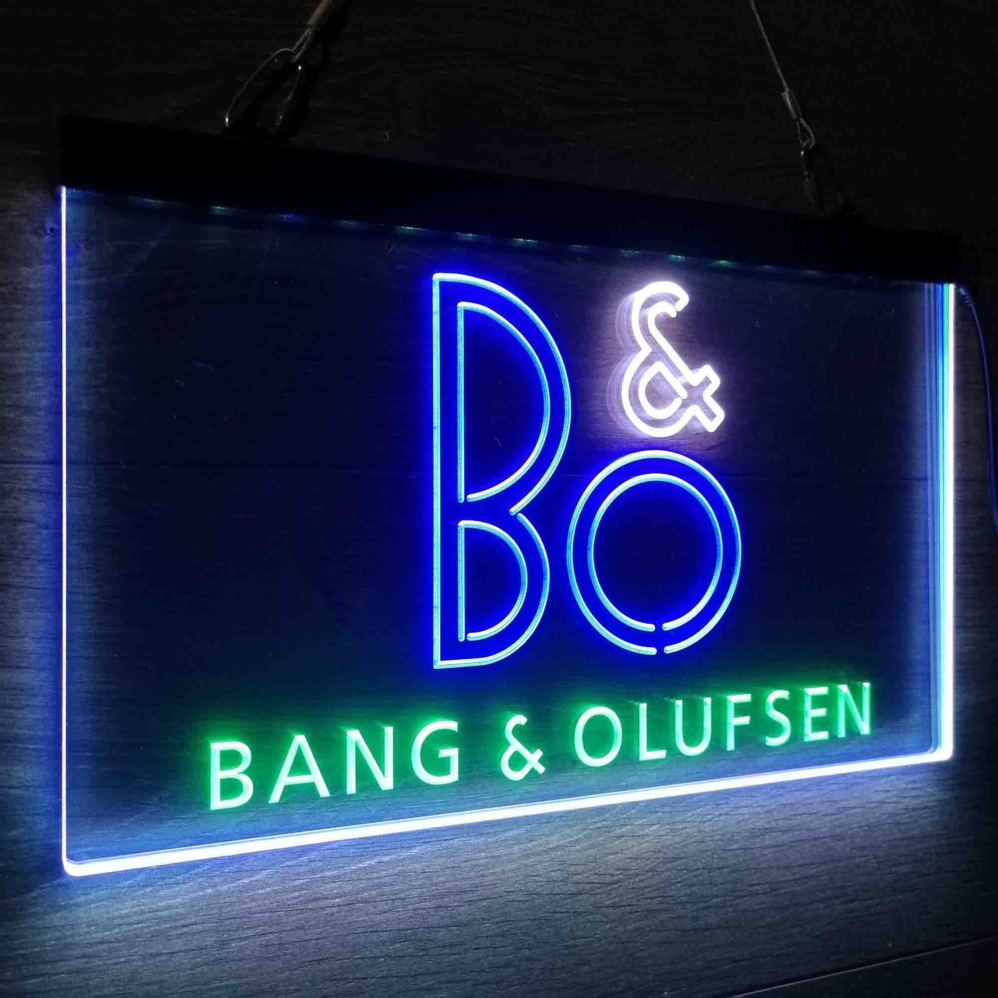 B&O Bang & Olufsen Neon 3-Color LED Sign