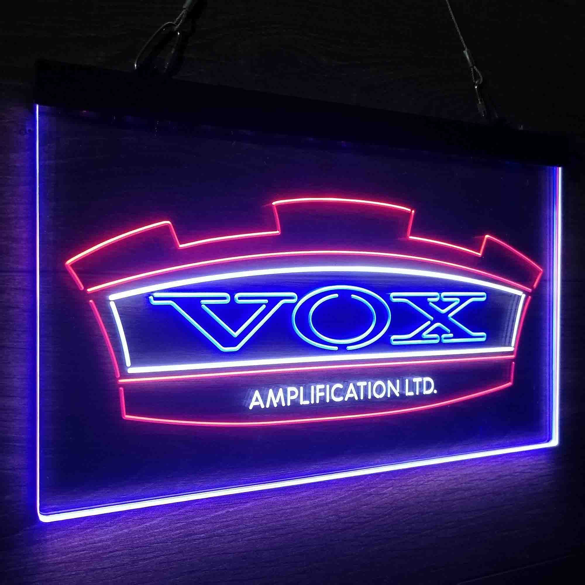 VOX Amplification Neon 3-Color LED Sign