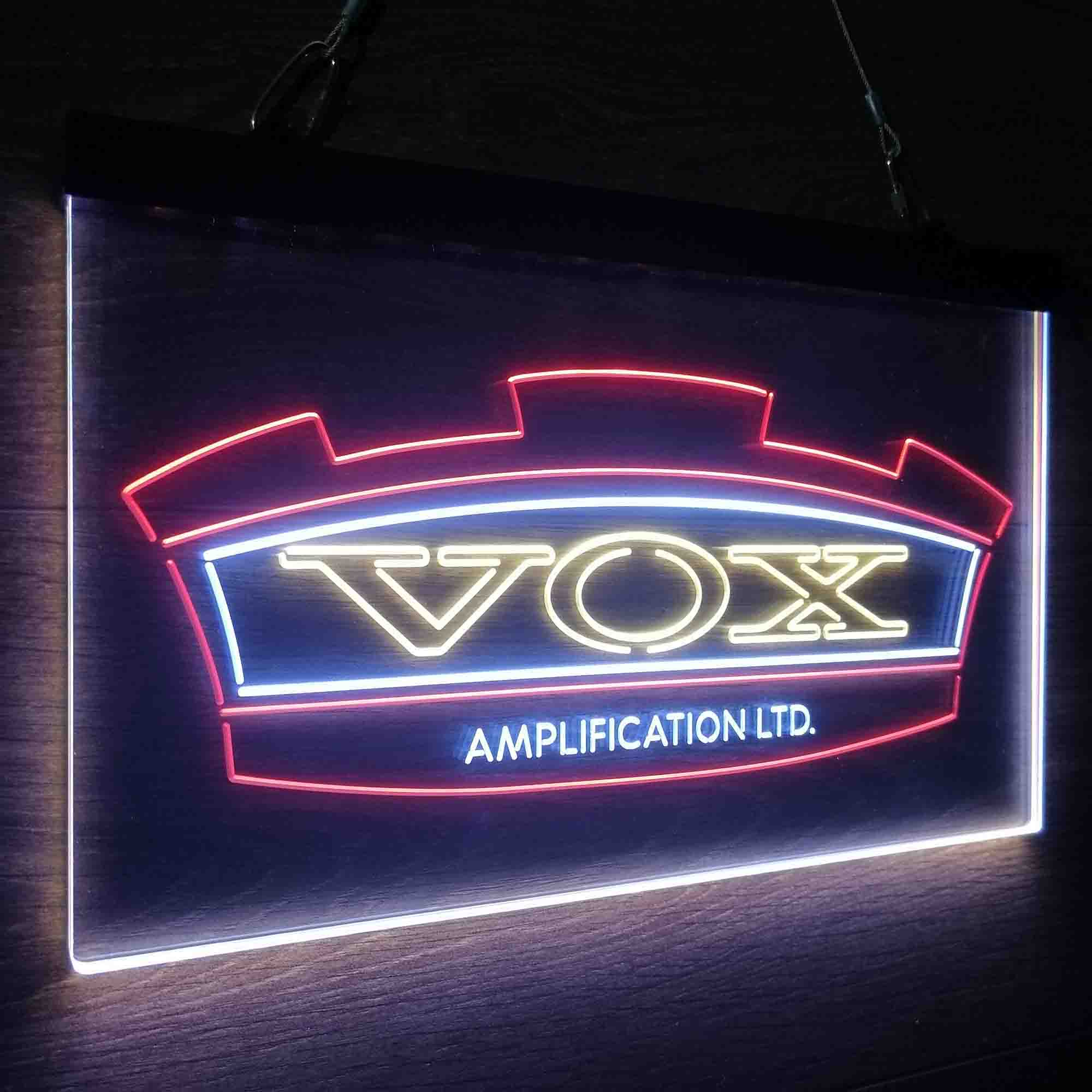 VOX Amplification Neon 3-Color LED Sign