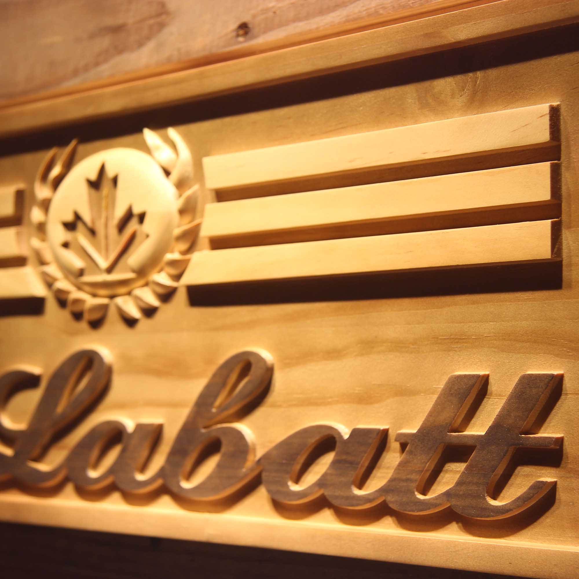 Labatt Beer 3D Wooden Engrave Sign