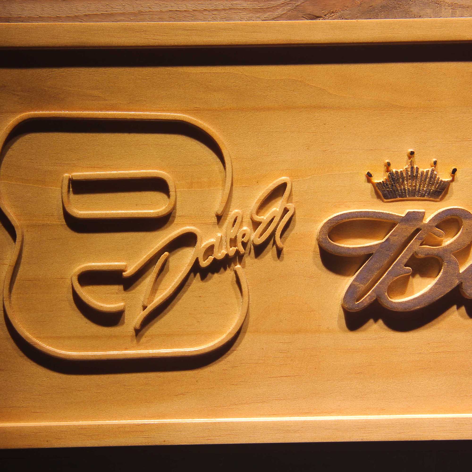 Budweiser 8 Dale Jr. 3D Wooden Engrave Sign