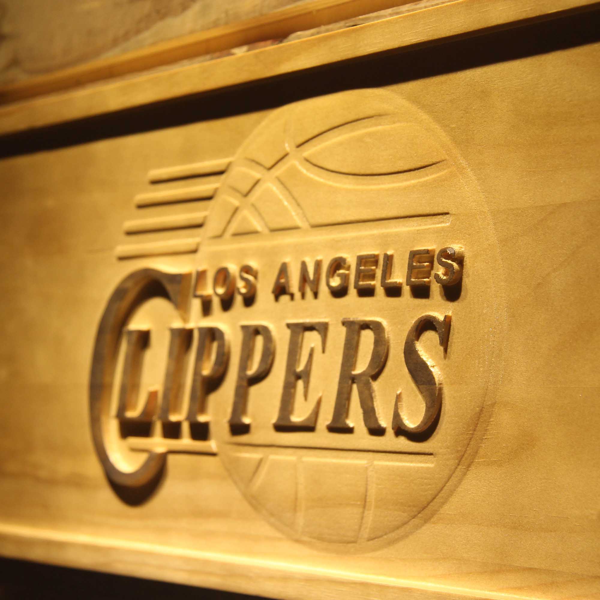 Los Angeles Clippers Basketball Man Cave Sport 3D Wooden Engrave Sign