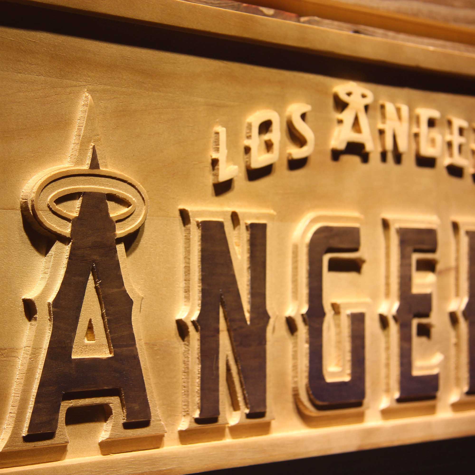 Los Angeles Dodgers 3D Wooden Engrave Sign
