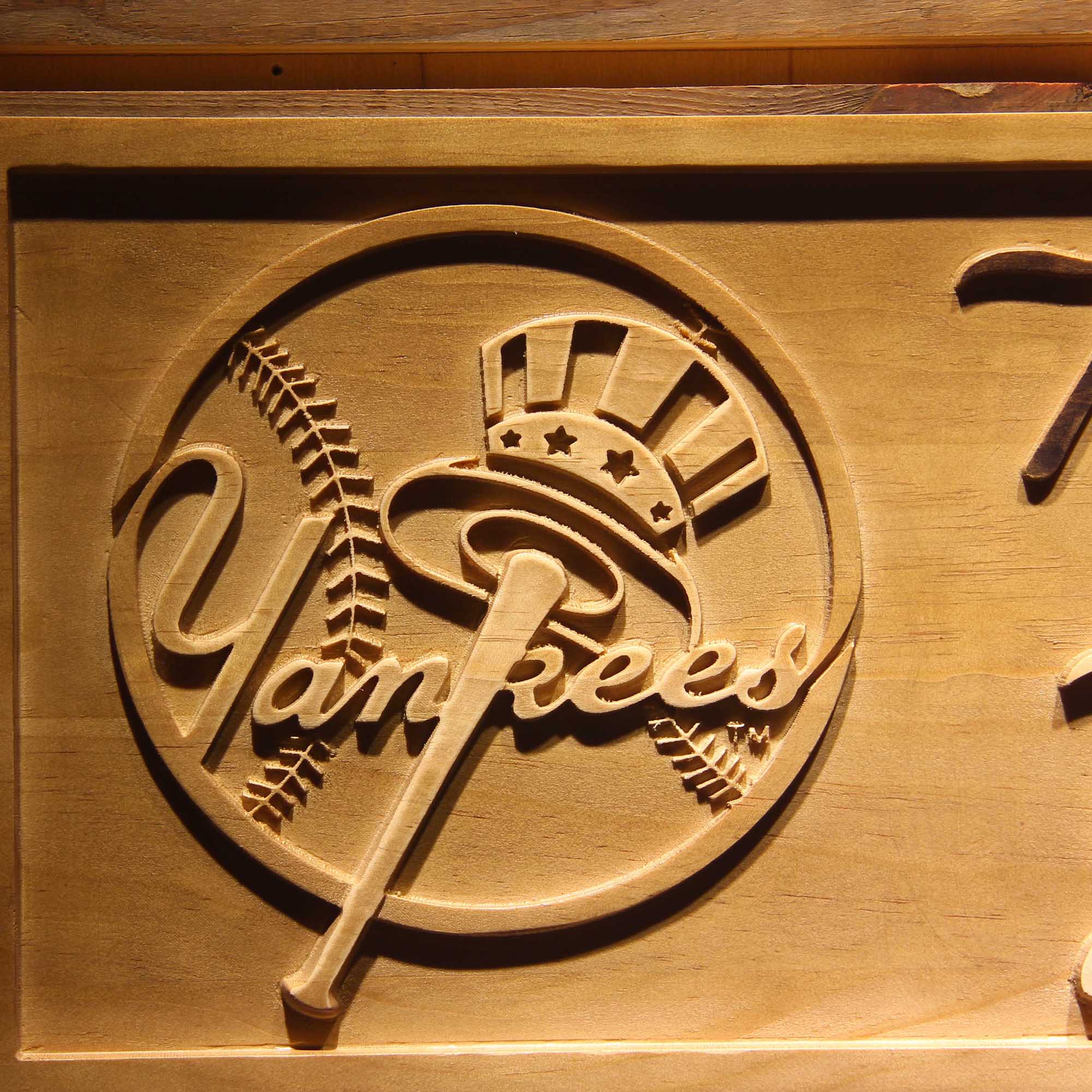 New York Mets 3D Wooden Engrave Sign