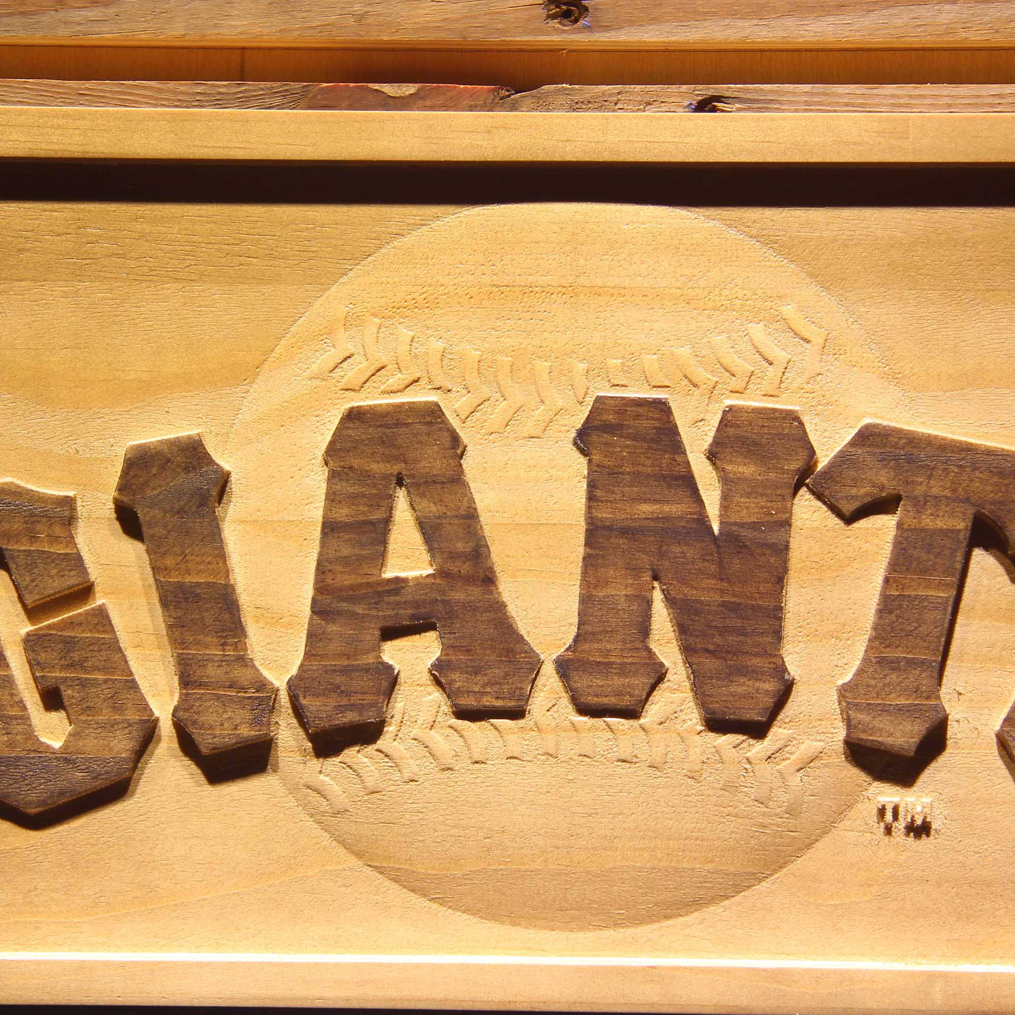 San Francisco Giants 3D Wooden Engrave Sign