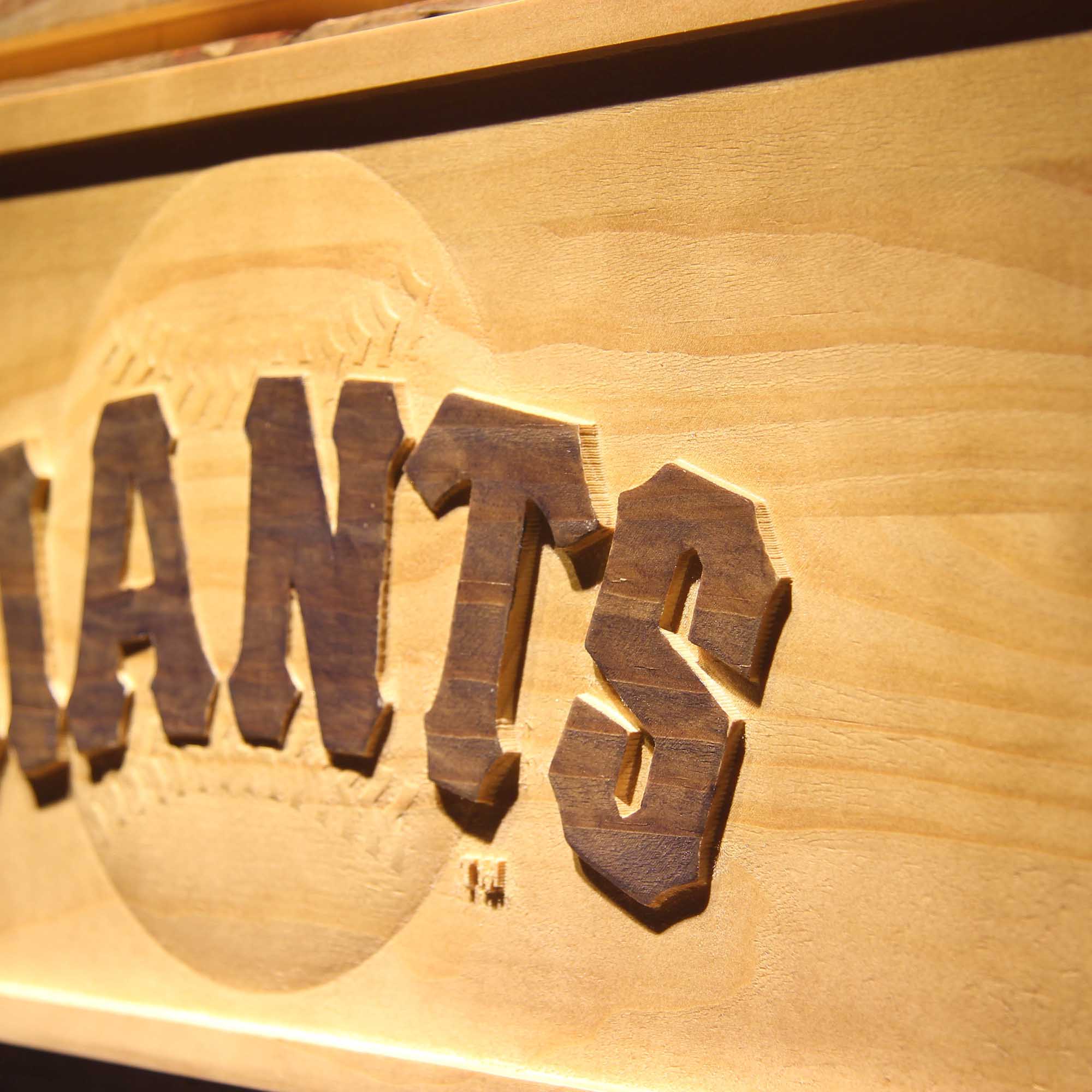 San Francisco Giants 3D Wooden Engrave Sign