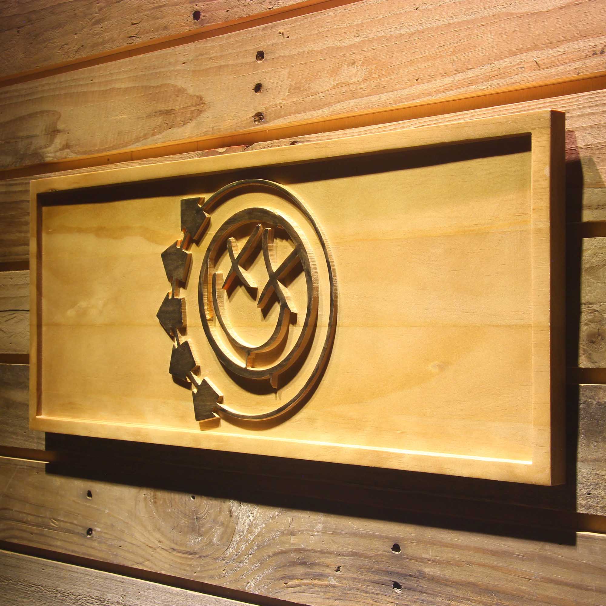 Blink 182 3D Wooden Engrave Sign