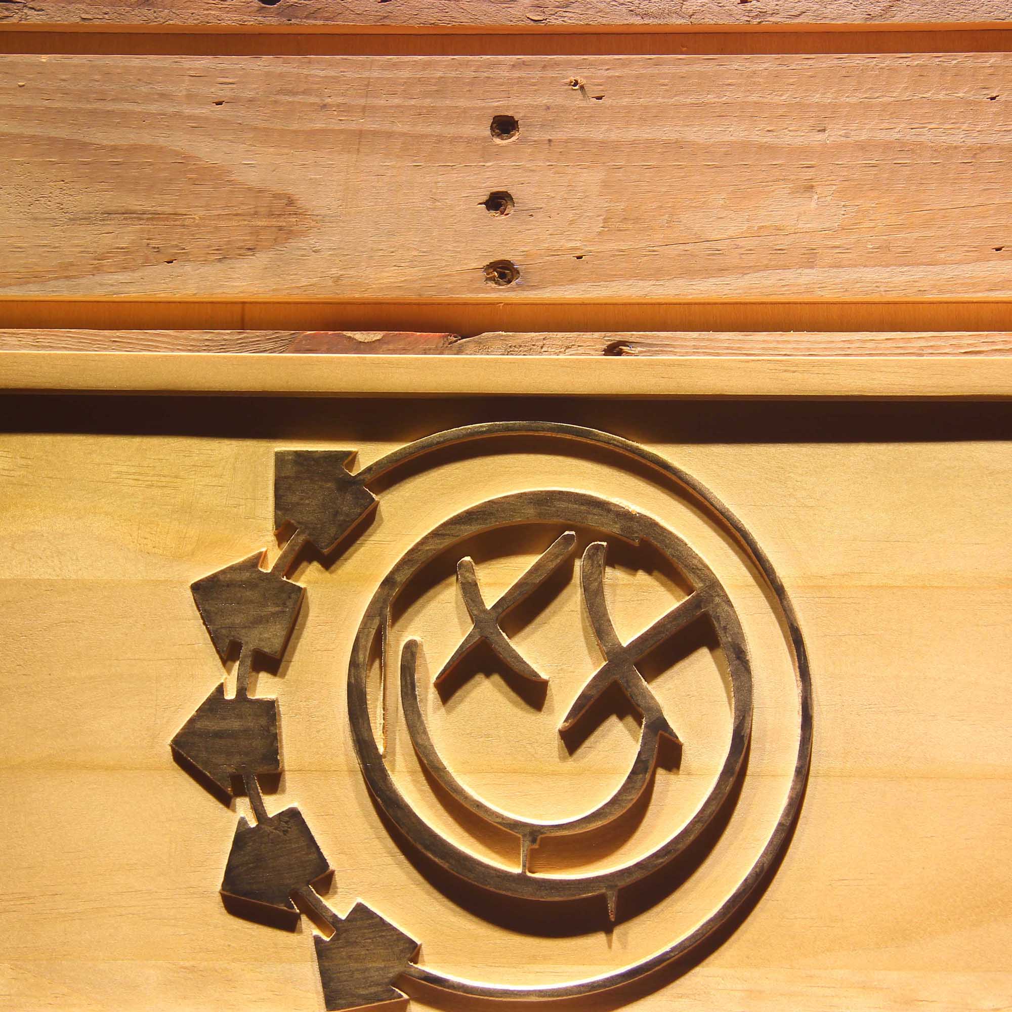 Blink 182 3D Wooden Engrave Sign