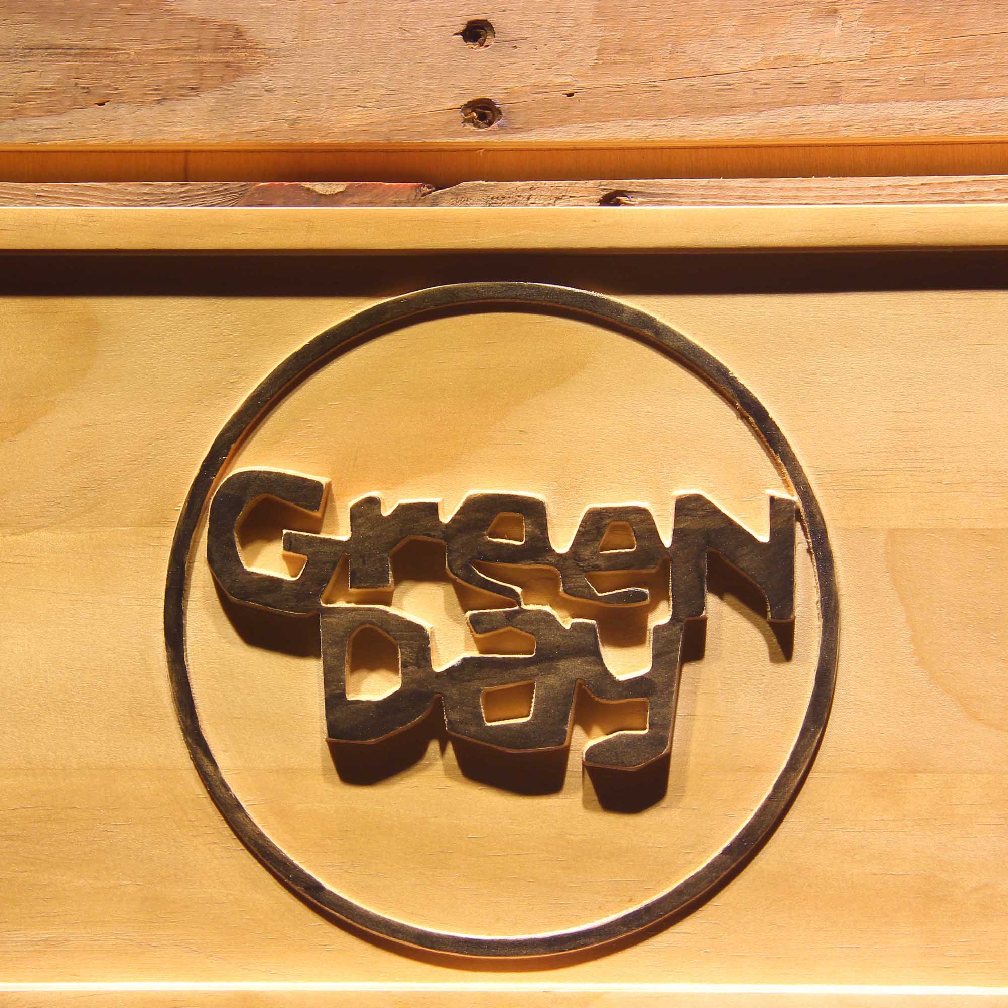 Green Day Kerplunk 3D Wooden Engrave Sign