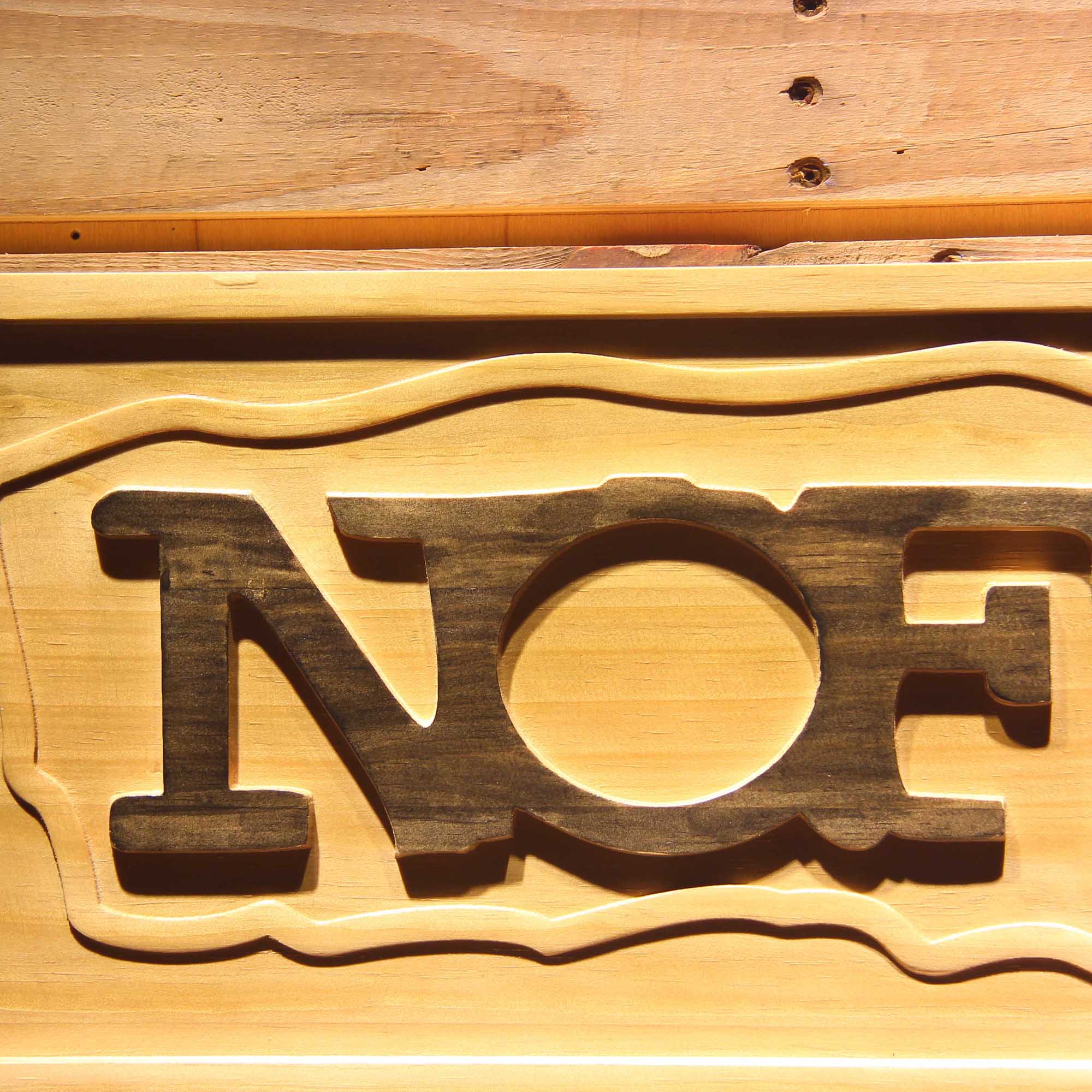 NOFX 3D Wooden Engrave Sign