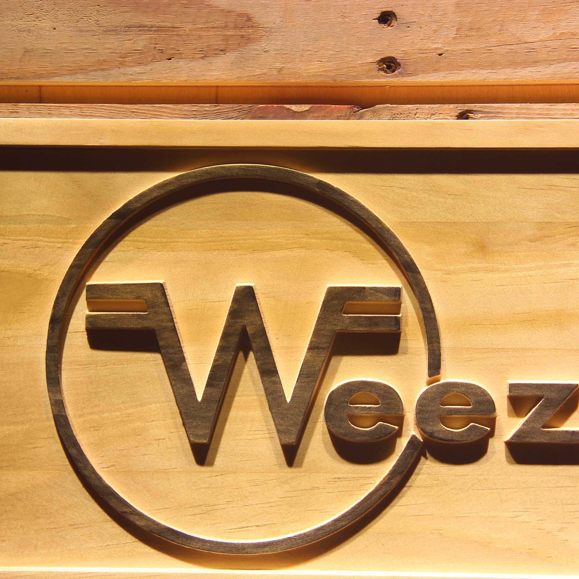 Weezer 3D Wooden Engrave Sign