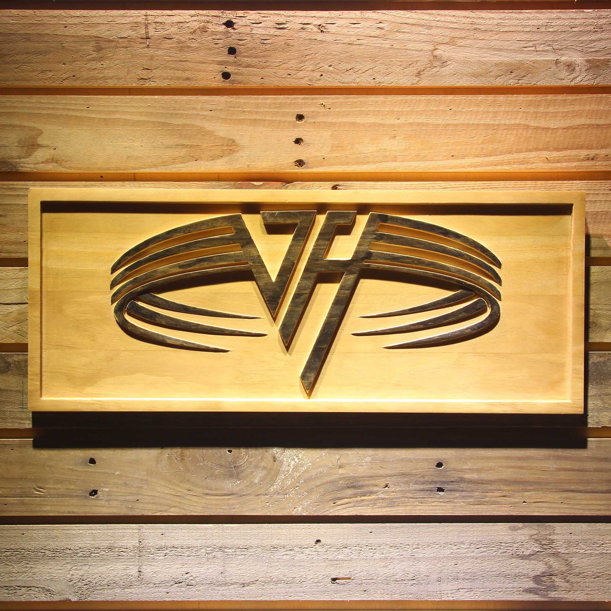 Van Halen 3D Wooden Engrave Sign