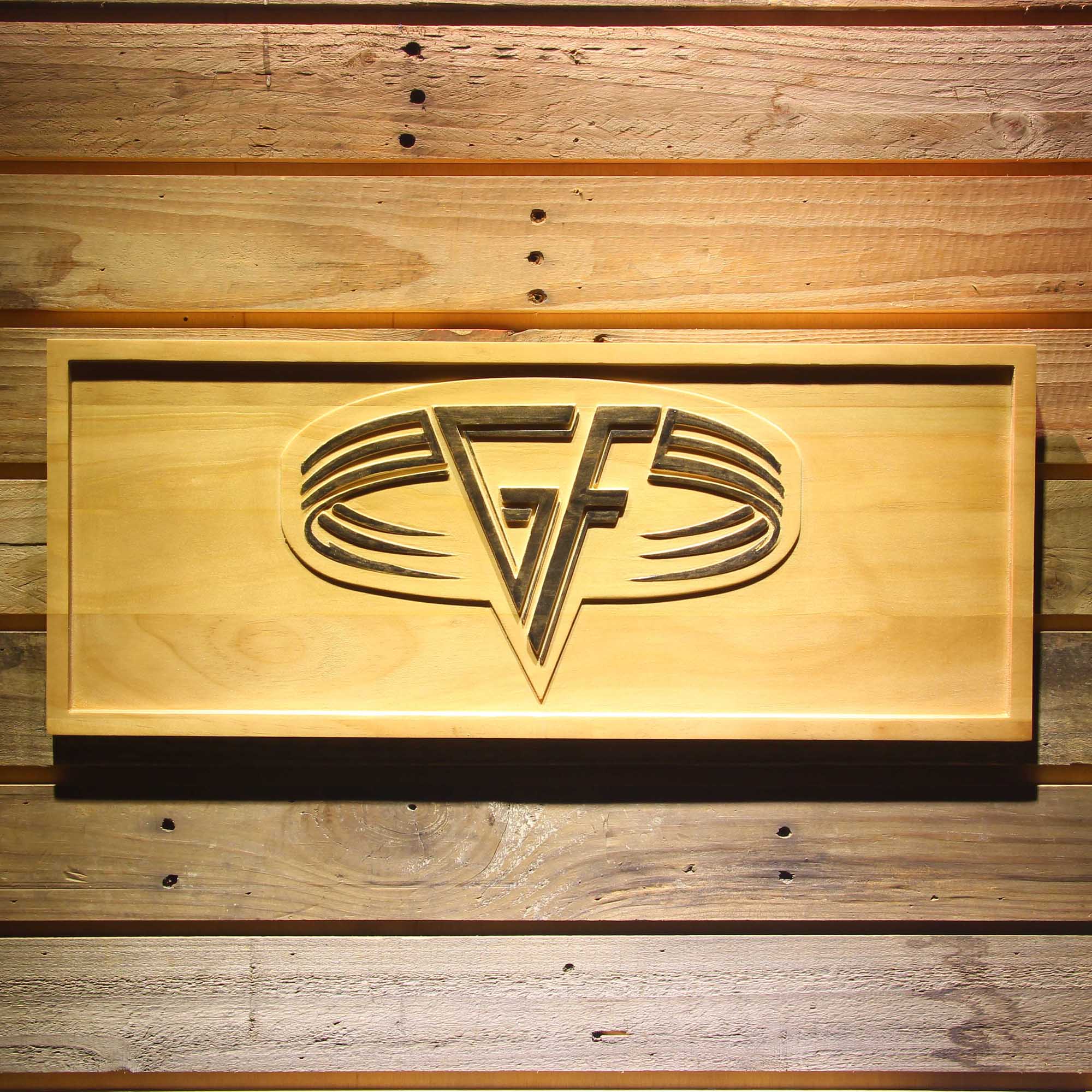 Van Halen 3D Wooden Engrave Sign