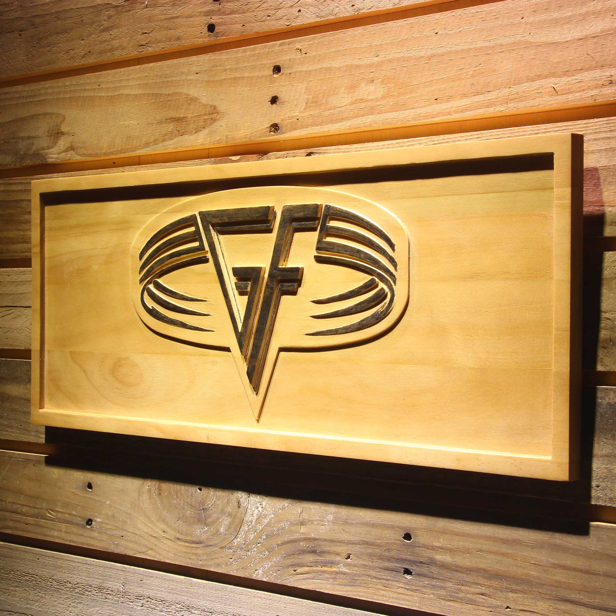 Van Halen 3D Wooden Engrave Sign