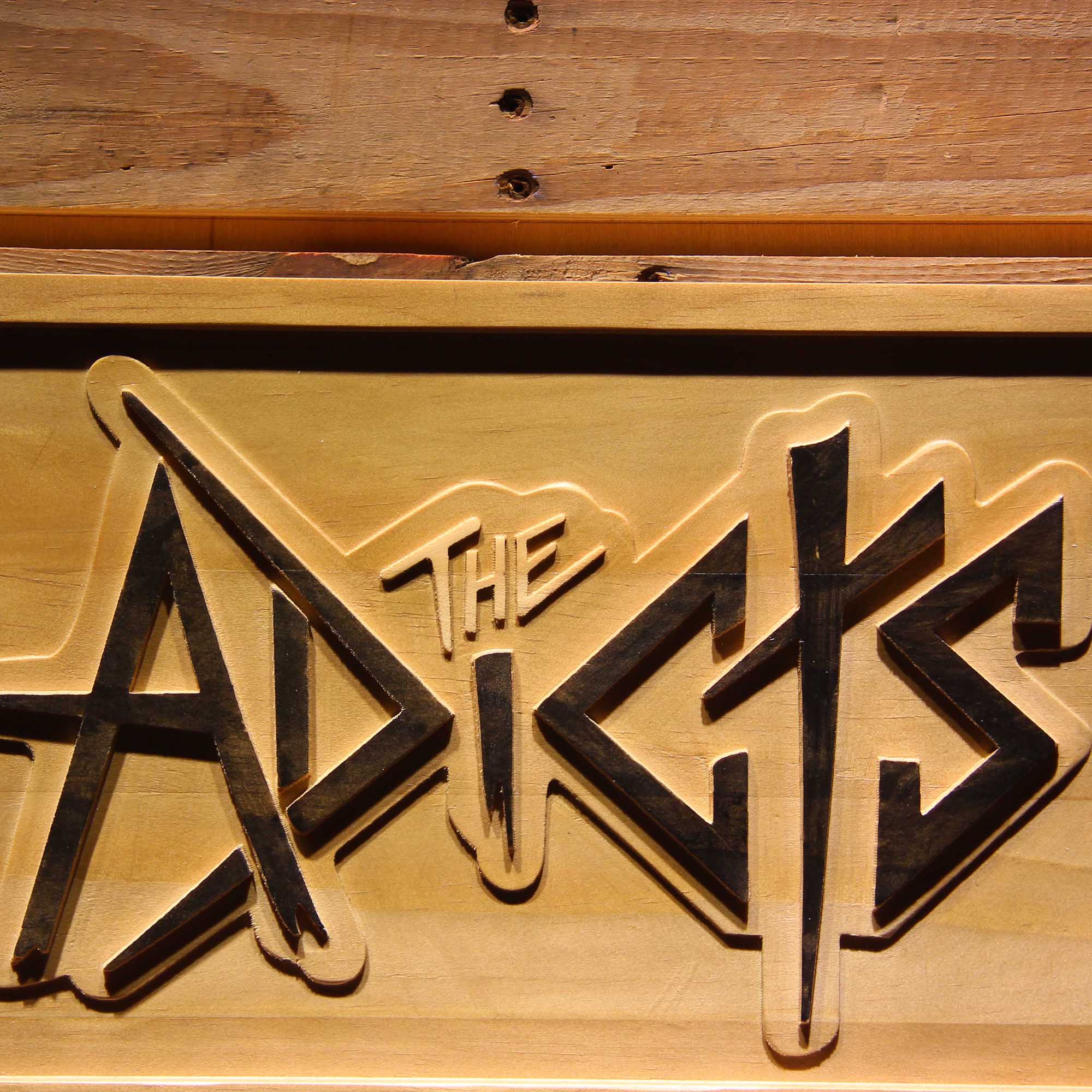 The Adicts British Pubk 3D Wooden Engrave Sign