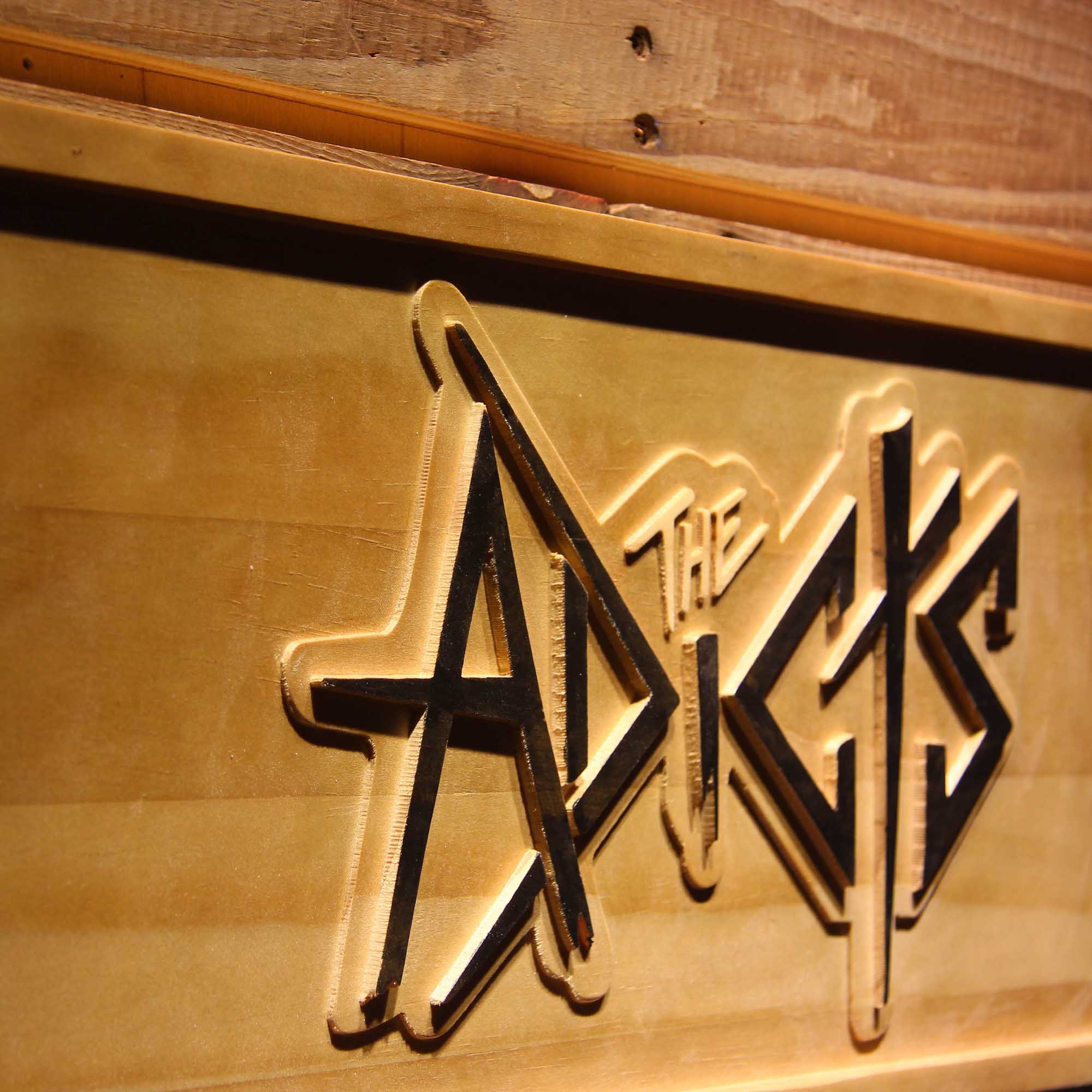 The Adicts British Pubk 3D Wooden Engrave Sign